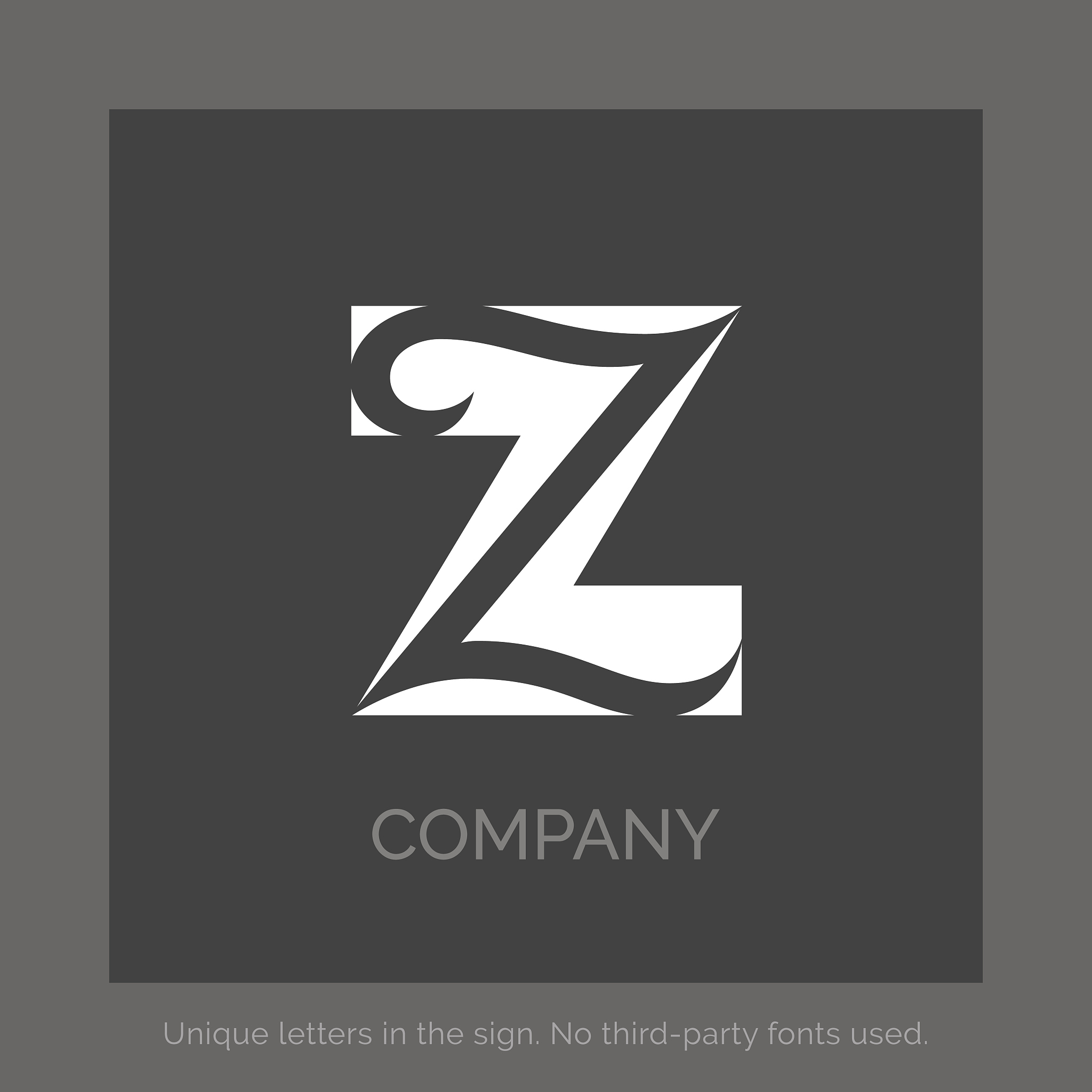 letter sign vector design