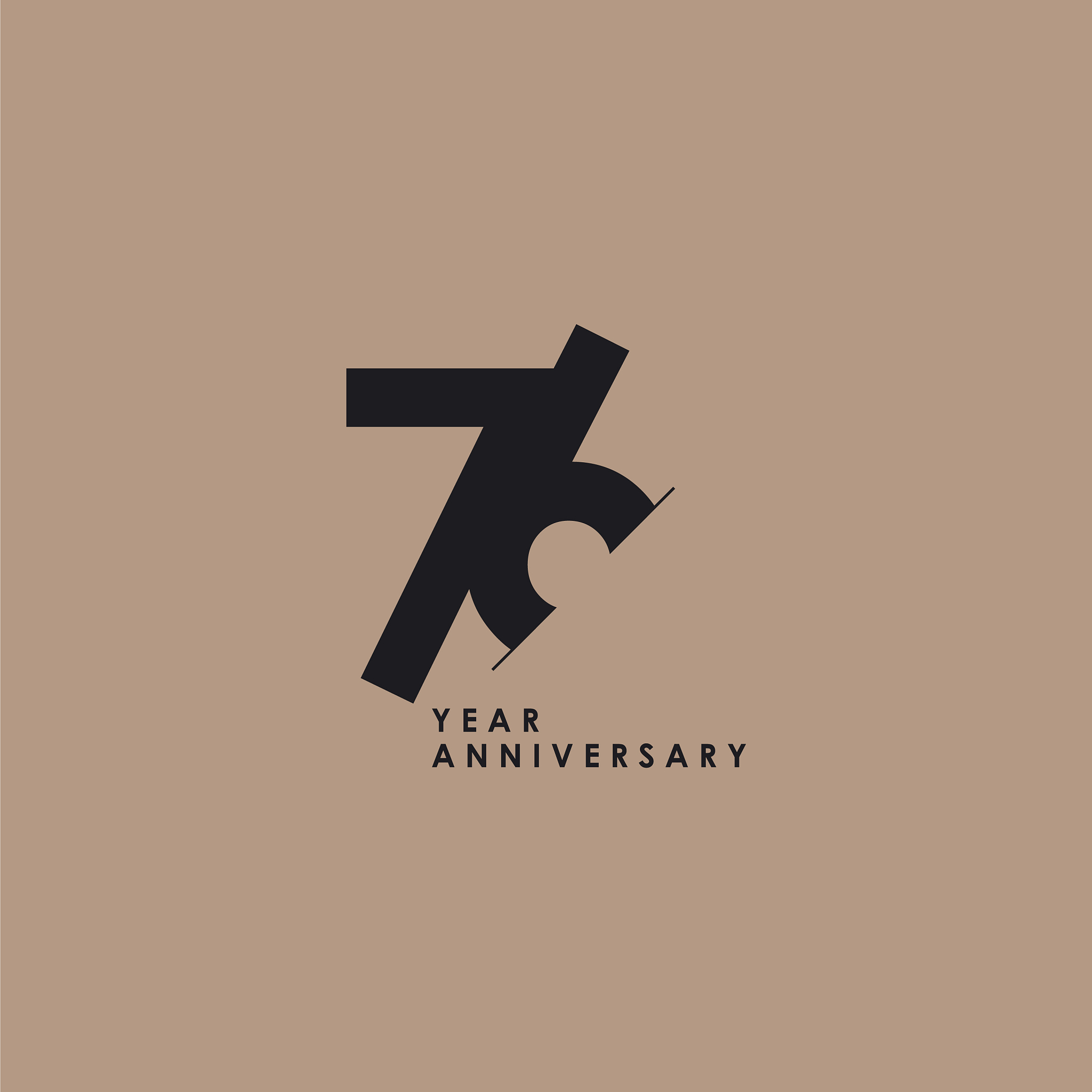 76 years anniversary template design