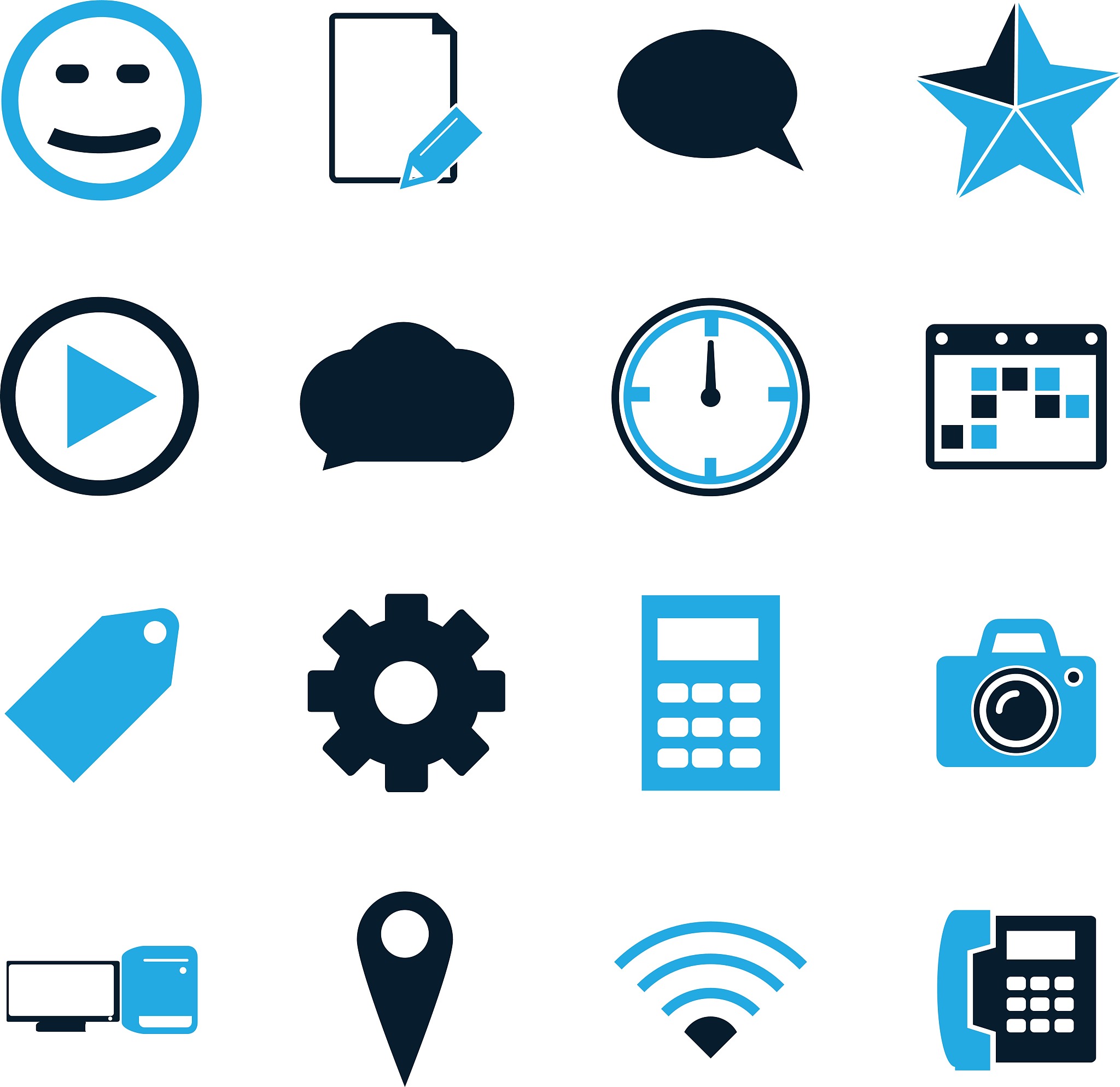 social media icons set