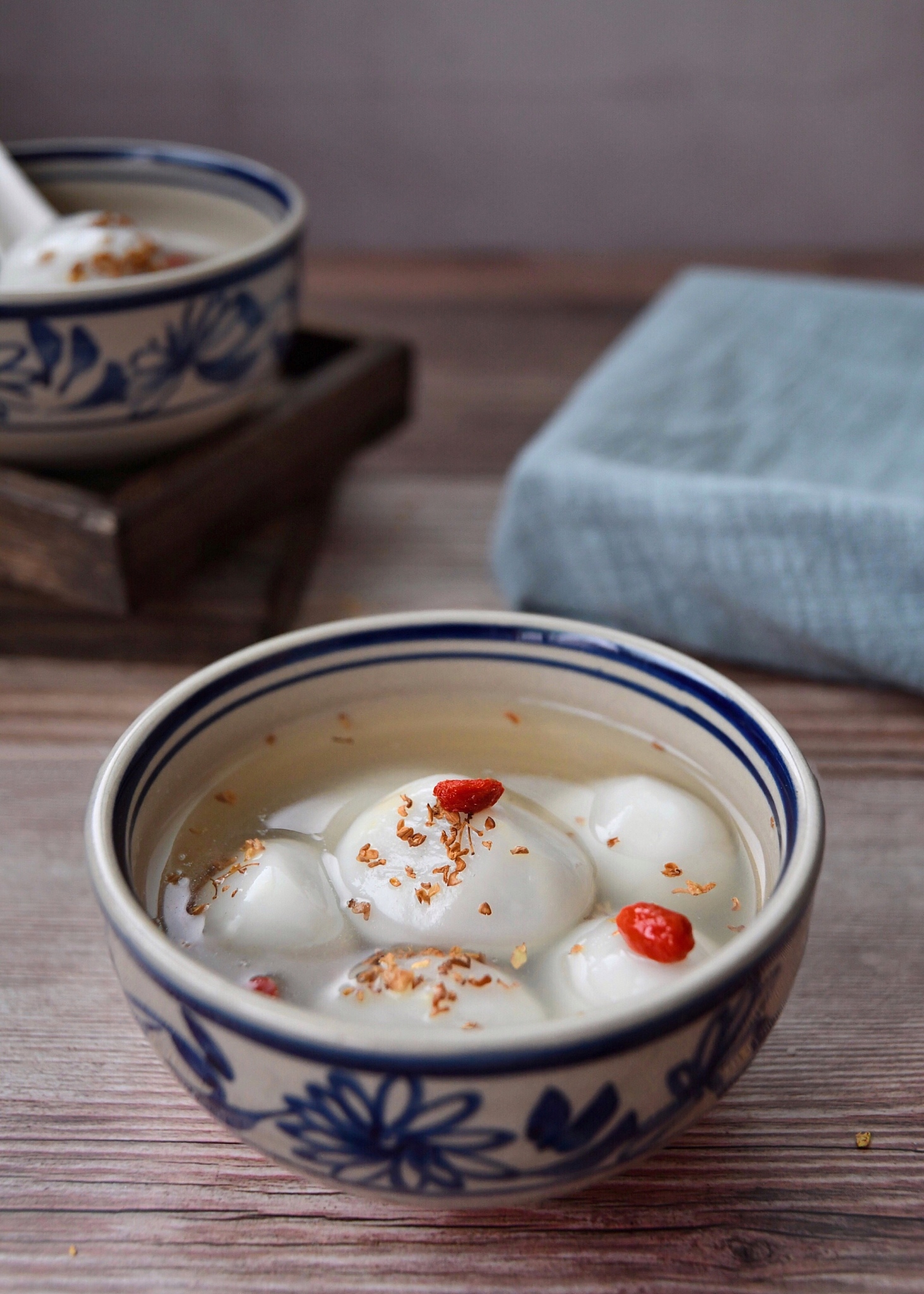 袁浦社区制作九曲红梅蛋、桂花酿炖蛋