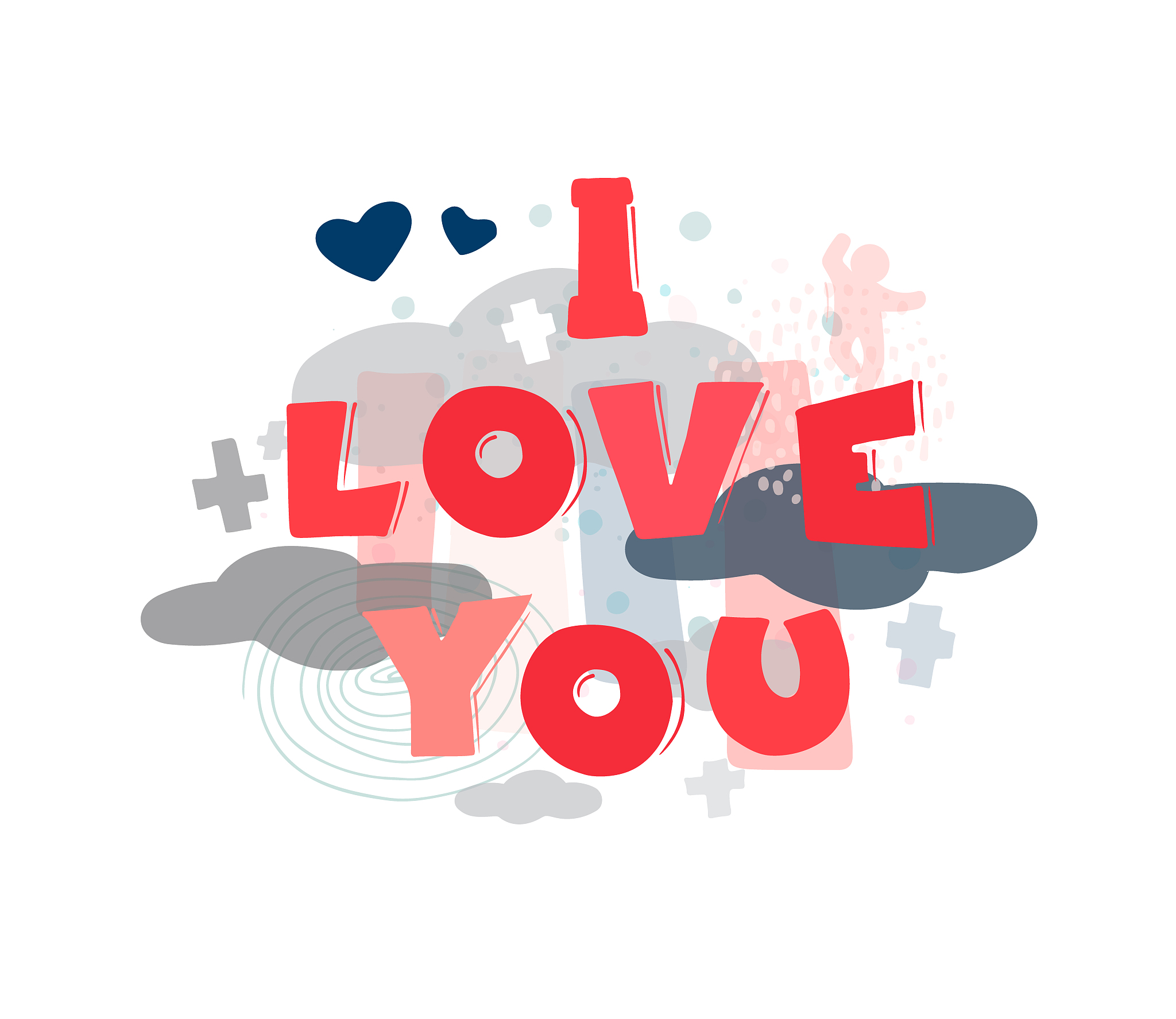 cute card - i love you