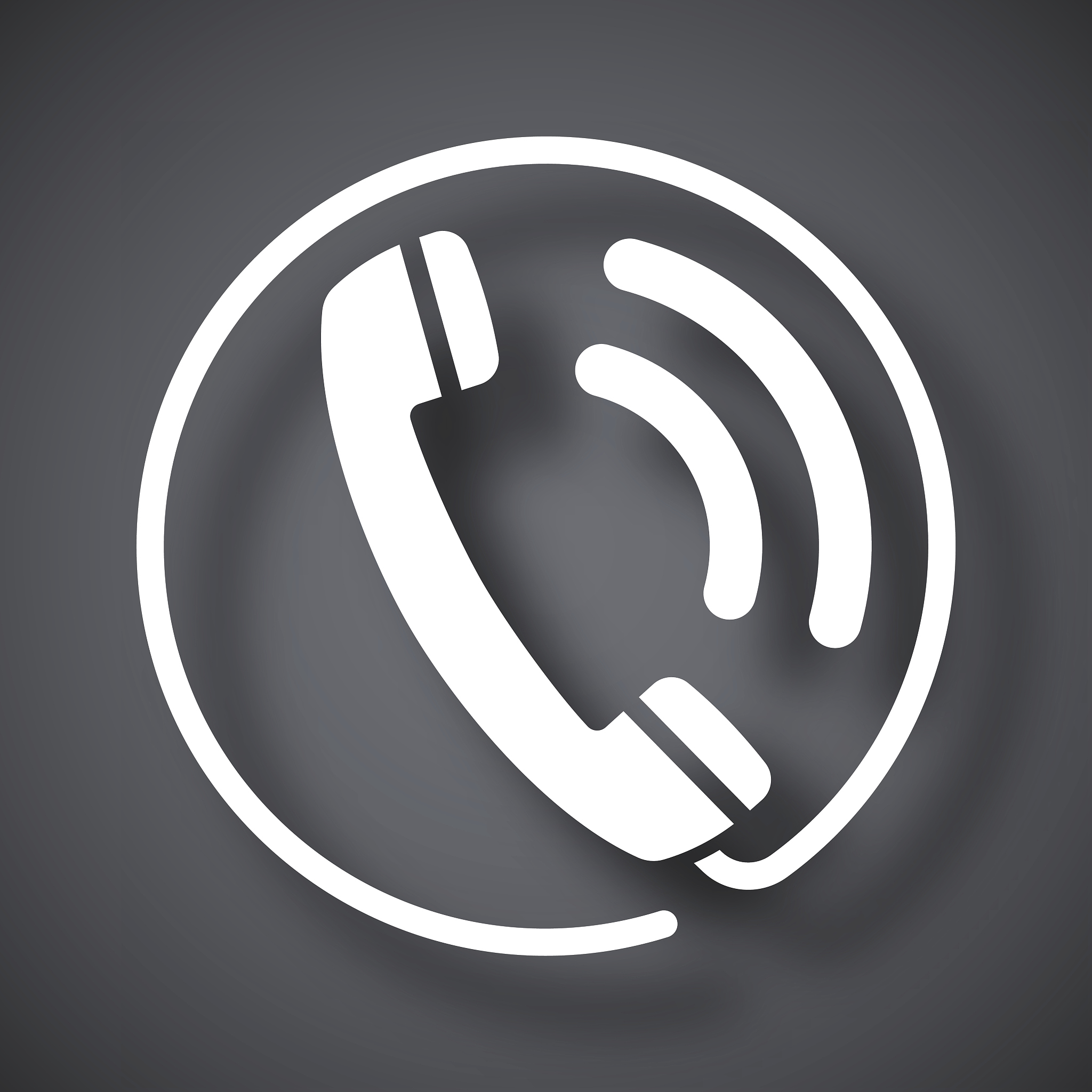telephone receiver icon, stock vector