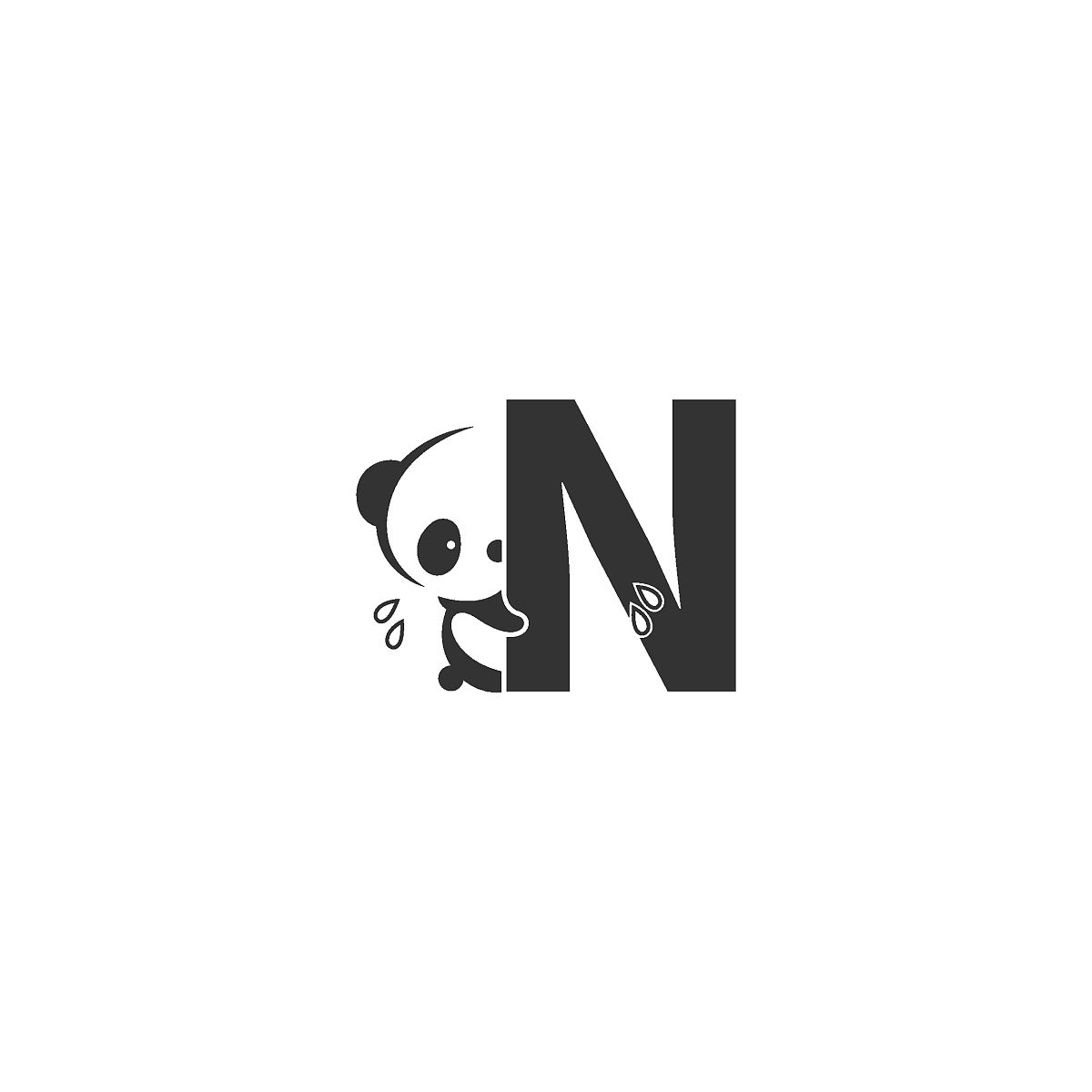 熊猫图标后面的字母n标志插图