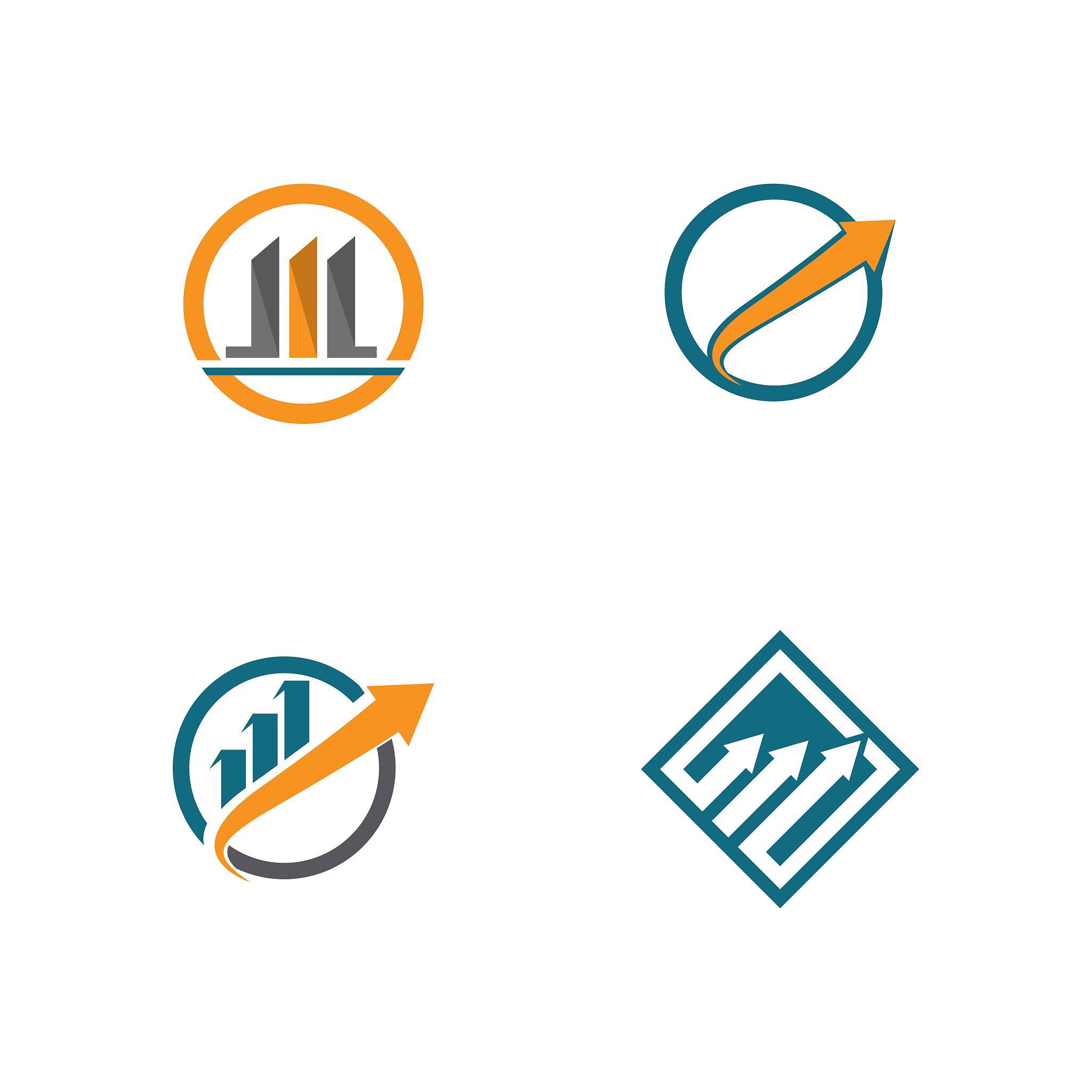 finance logo template vector icon design