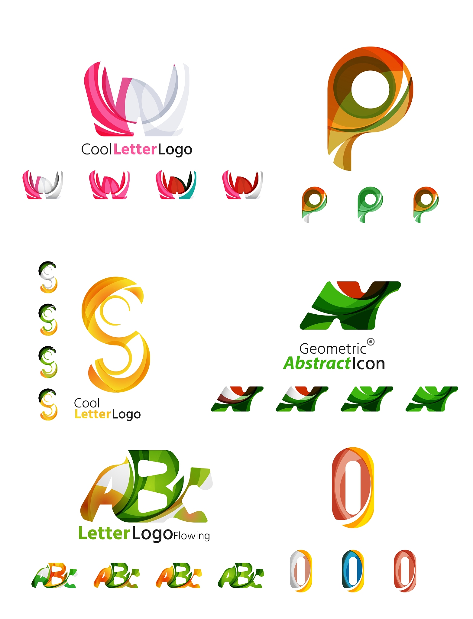 letter business emblem collection