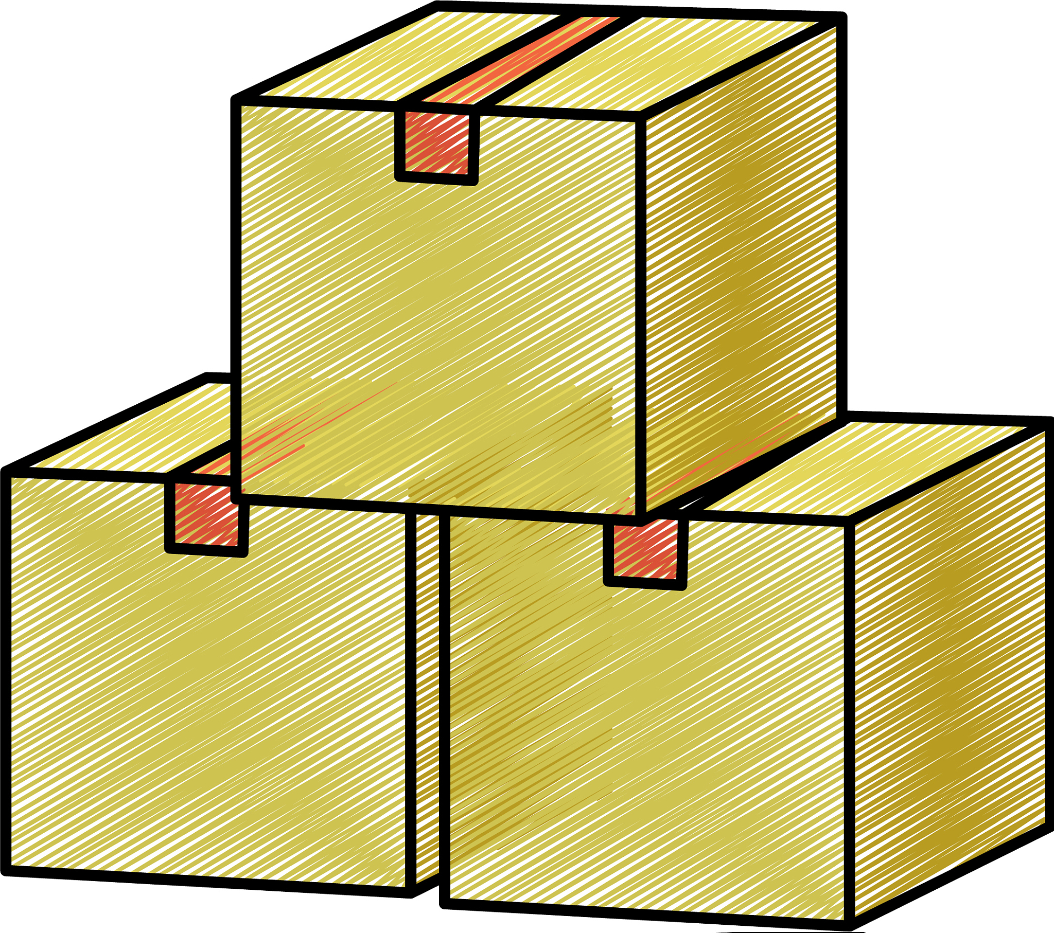 展开的正方体怎么画