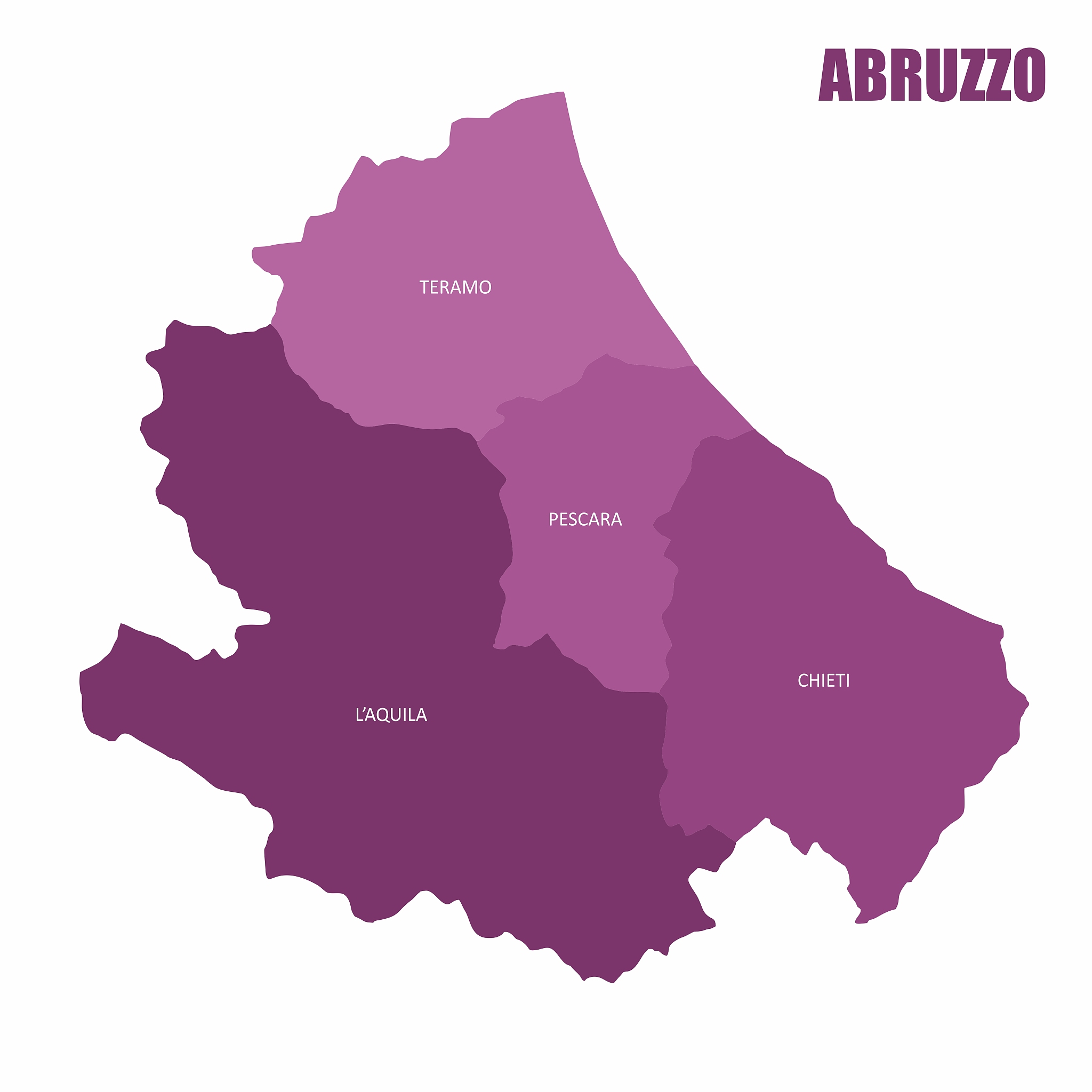 abruzzo region map