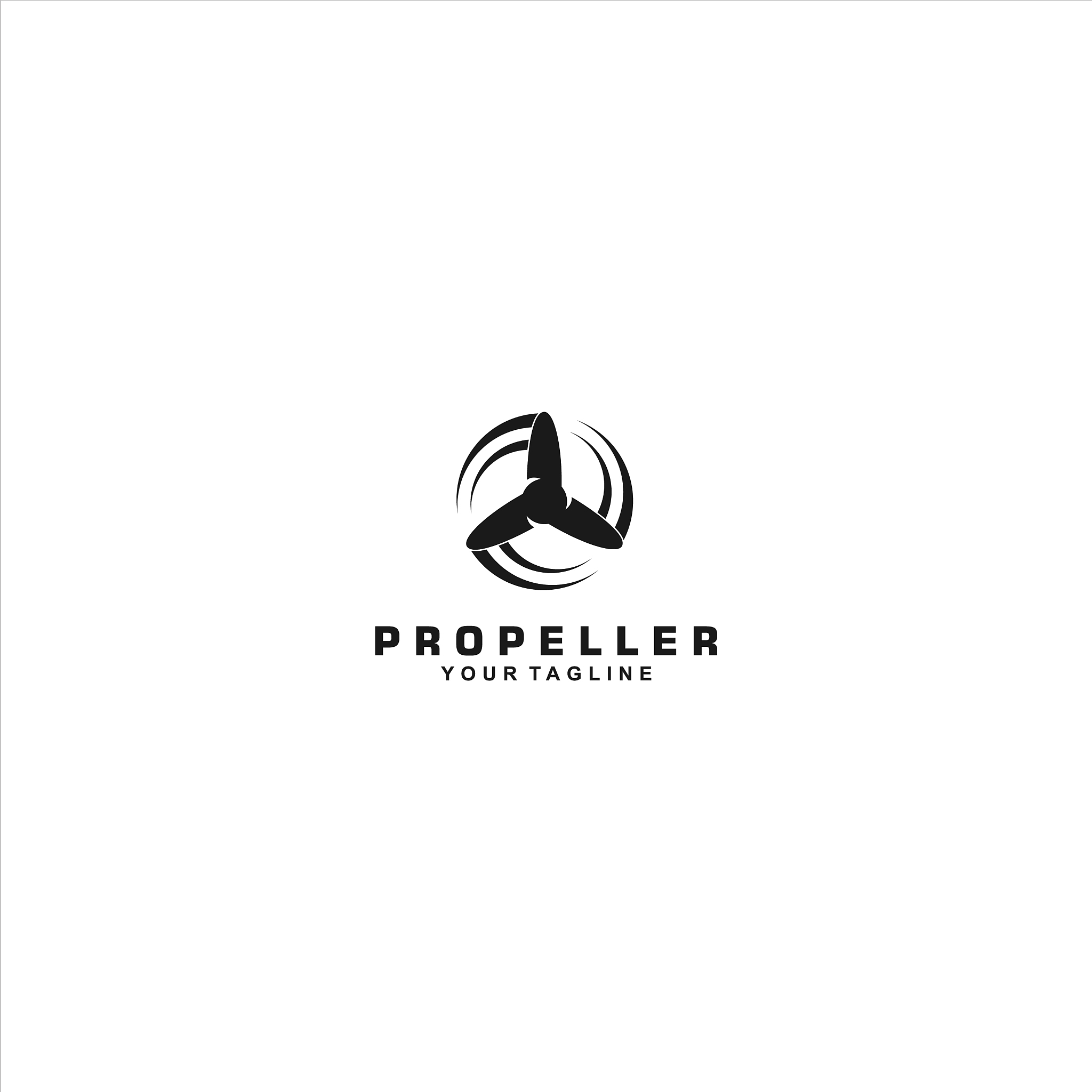 propeller logo template design idea