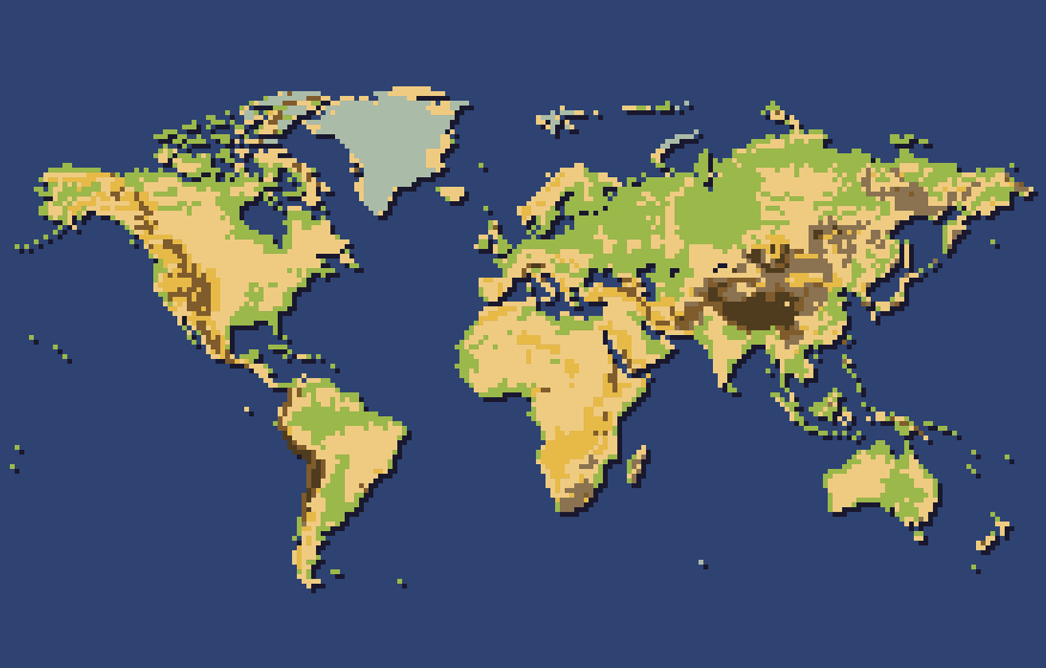 pixel physical w<strong>o</strong>rld map