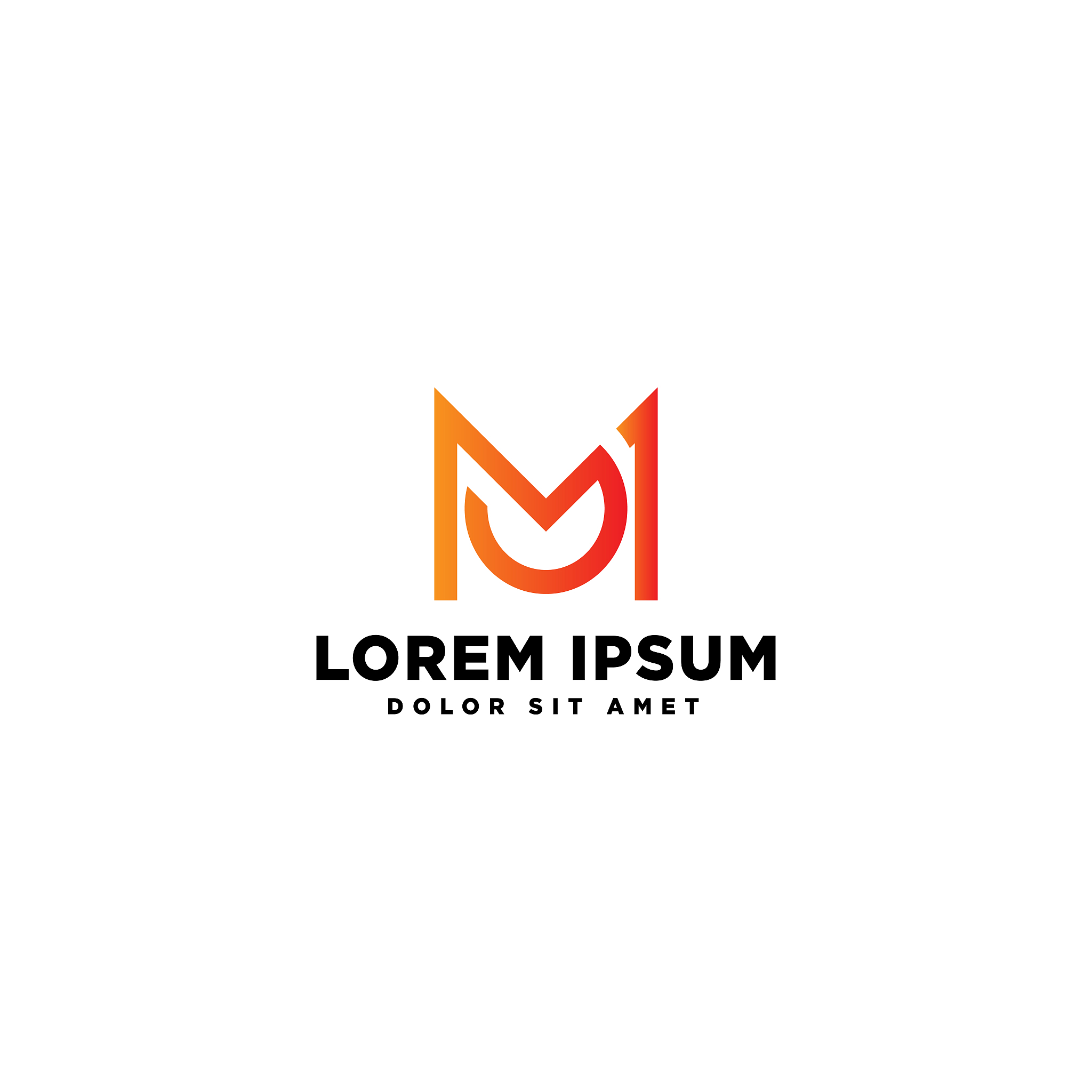 letter m icon vector design illustration
