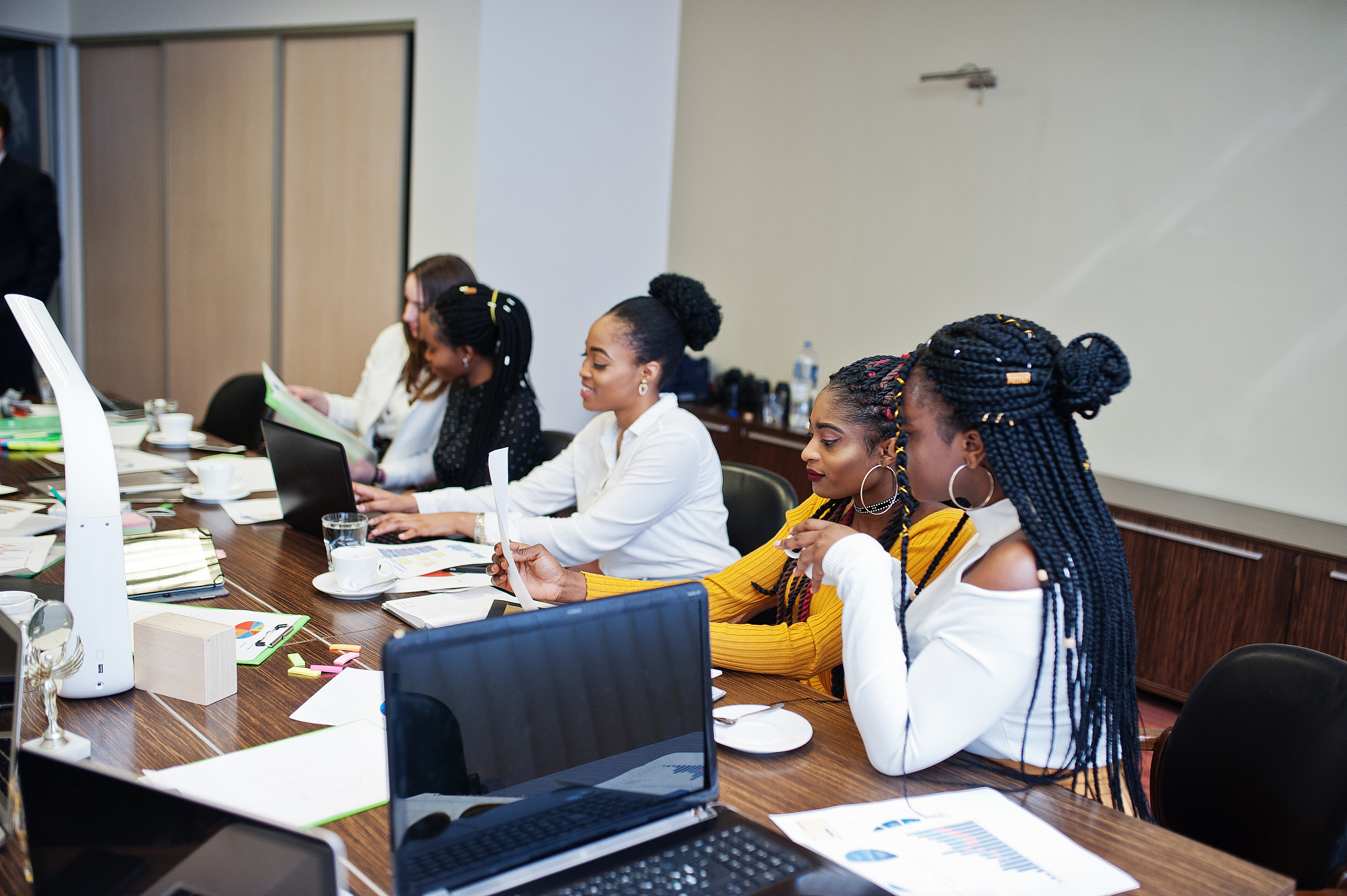 multiracial business team