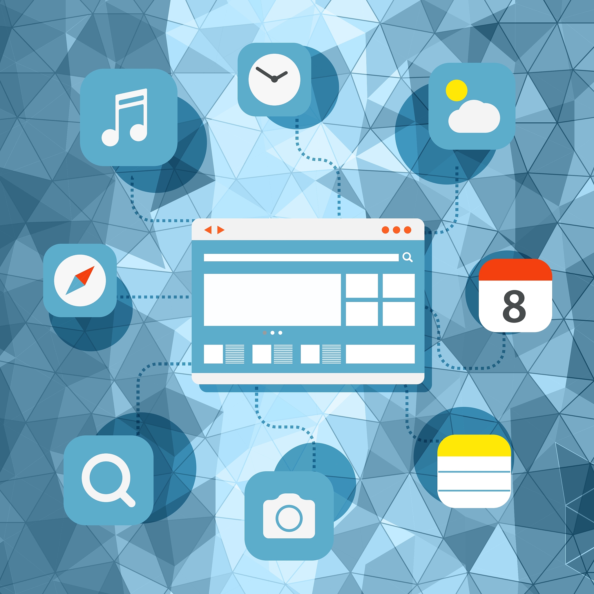 web browser information transfer concept