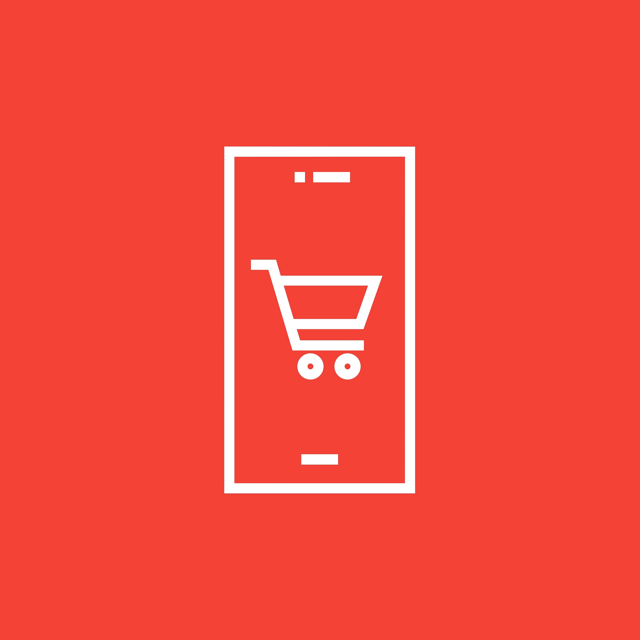 online shopping line icon