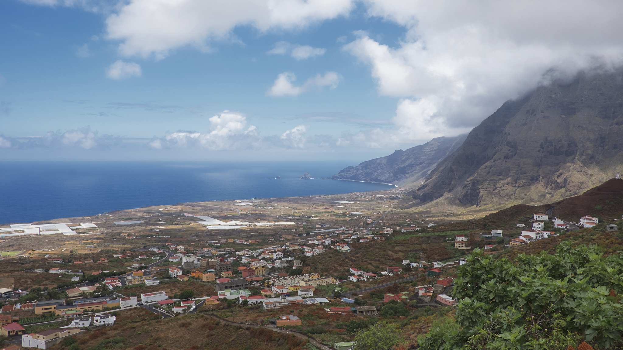 coastal views towards las puntas from frontera, el hierro, canar