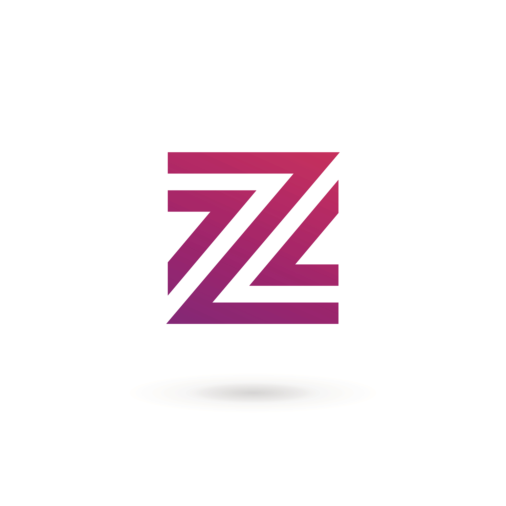 letter z emblem icon design template elements