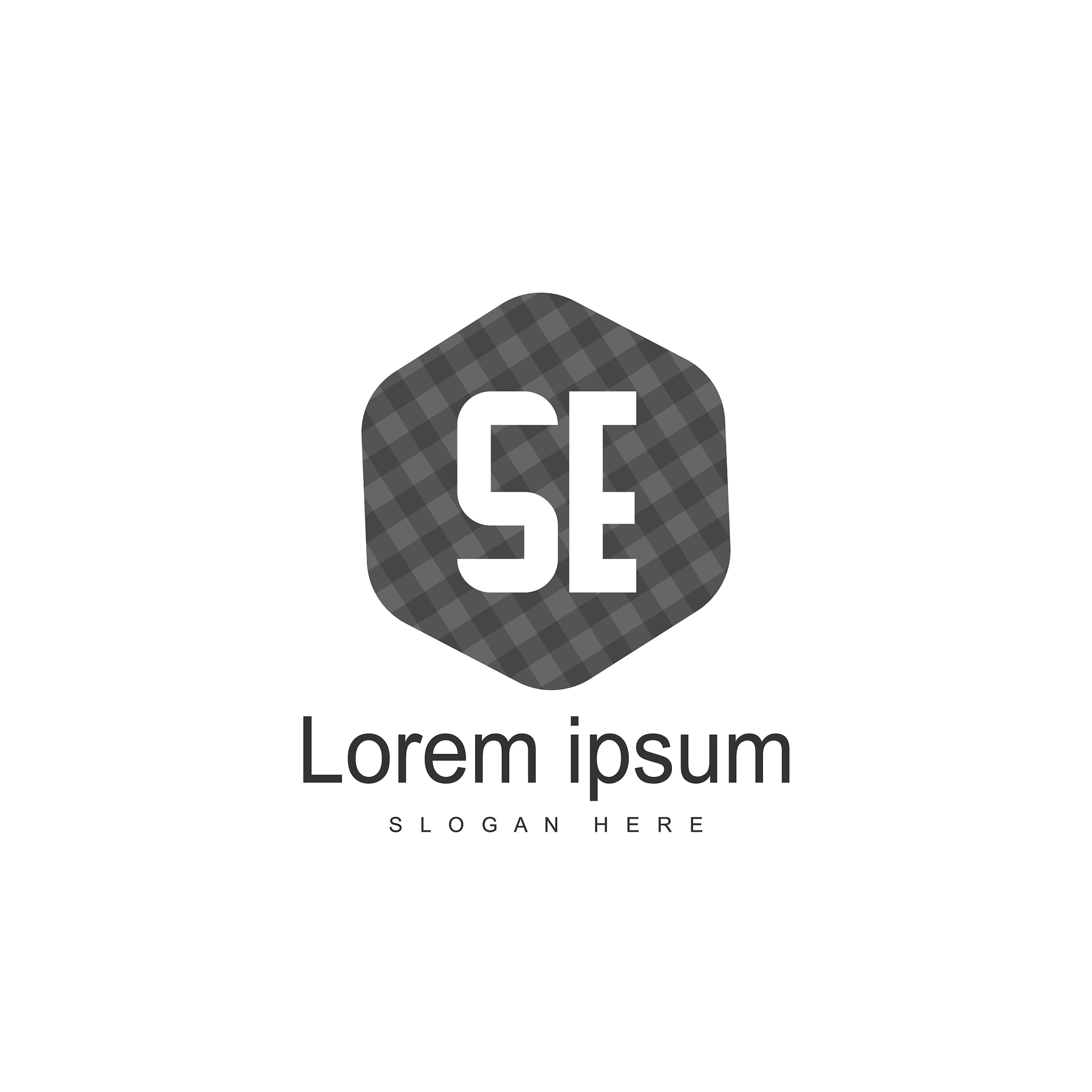 se letter logo design initial se logo template