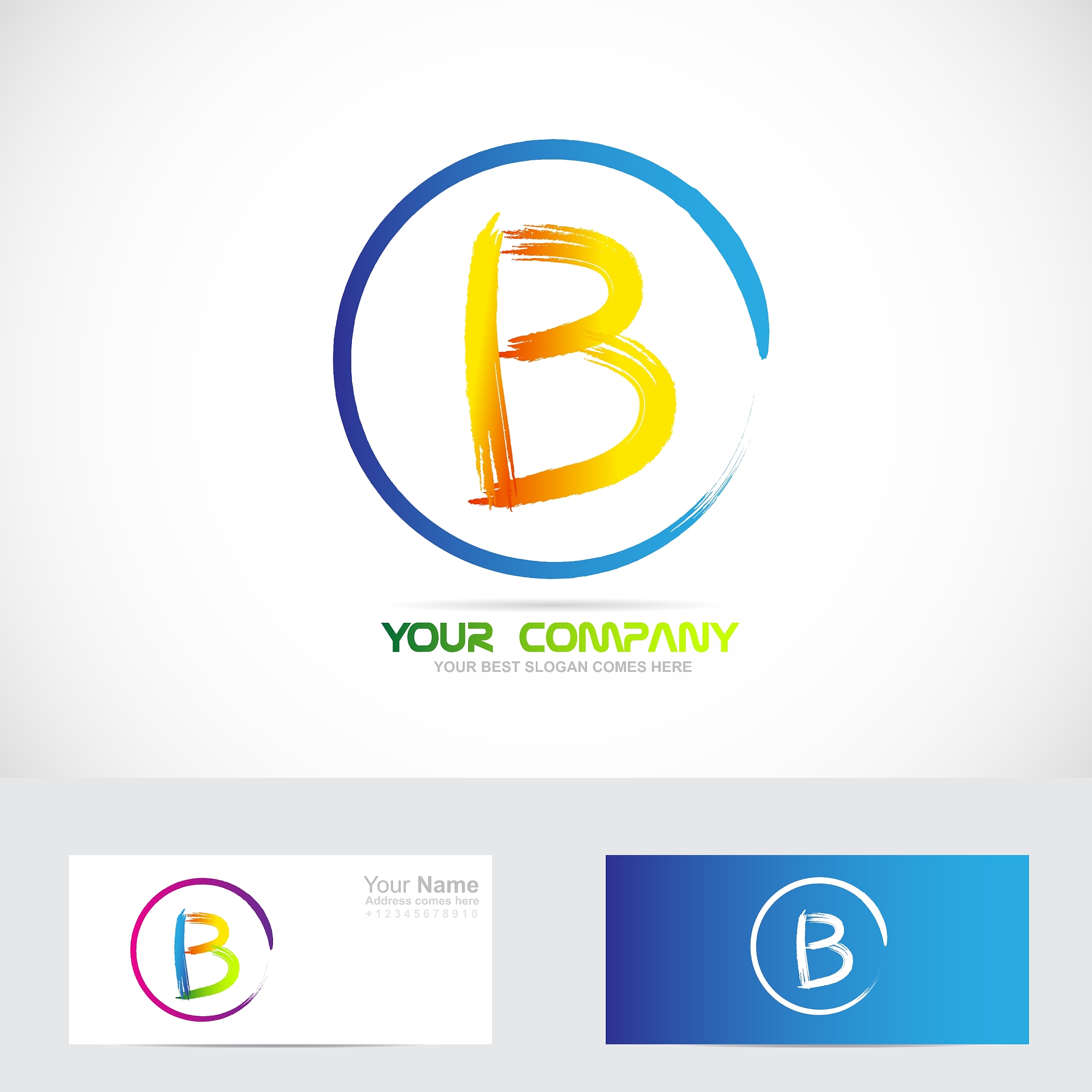 letter b grunge orange logo