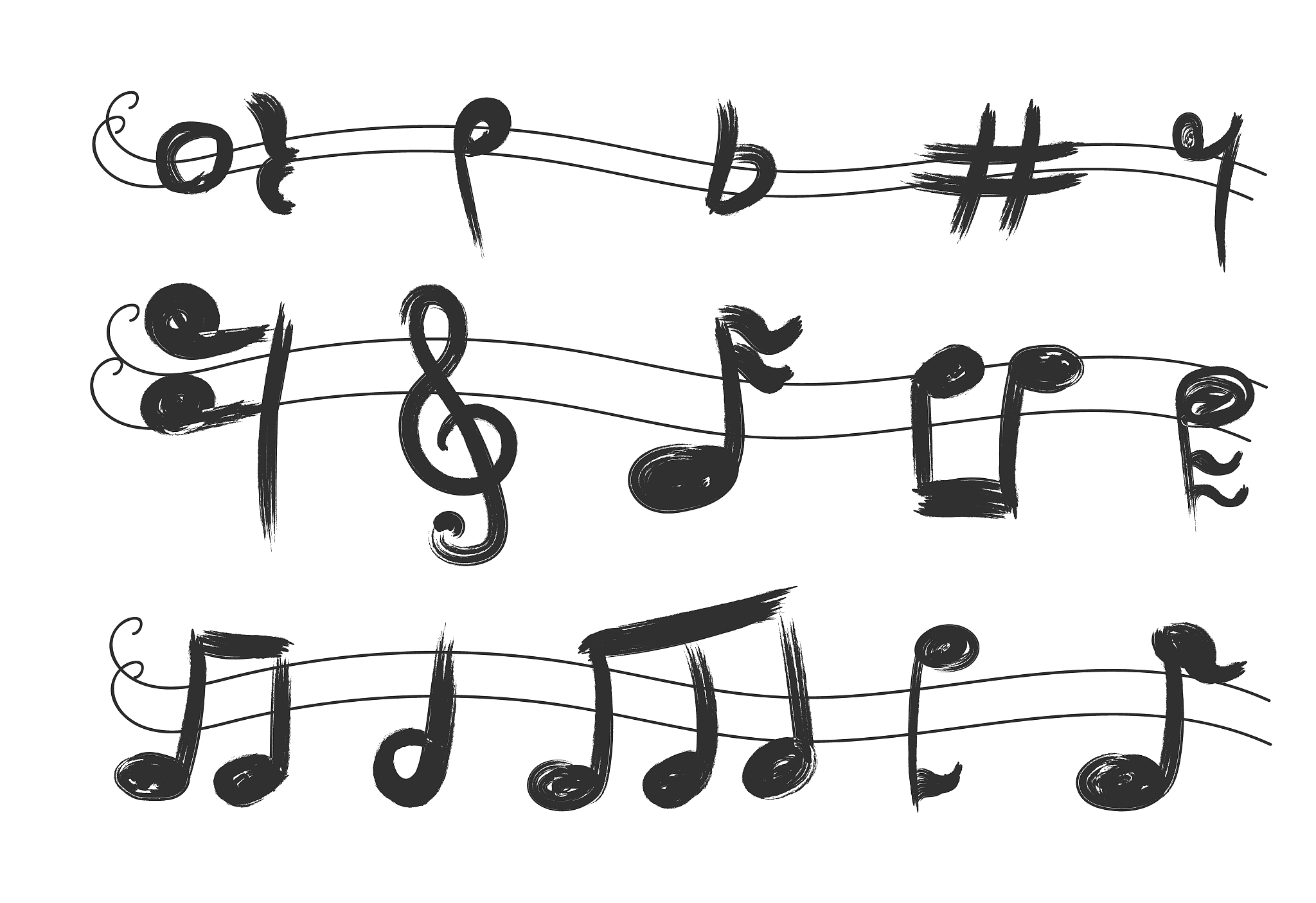 musical notes symbols