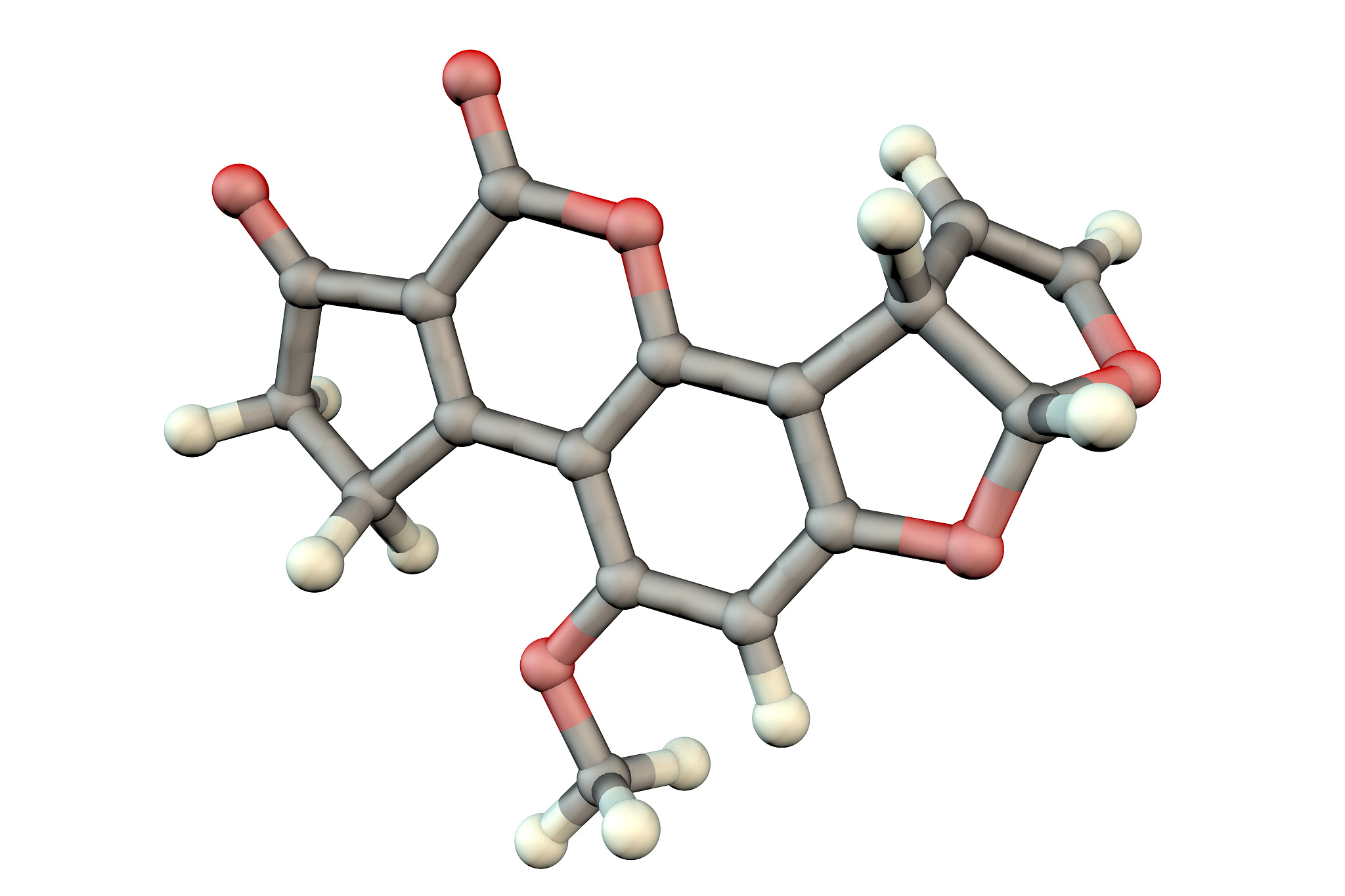 aflatoxin b1, molecular model