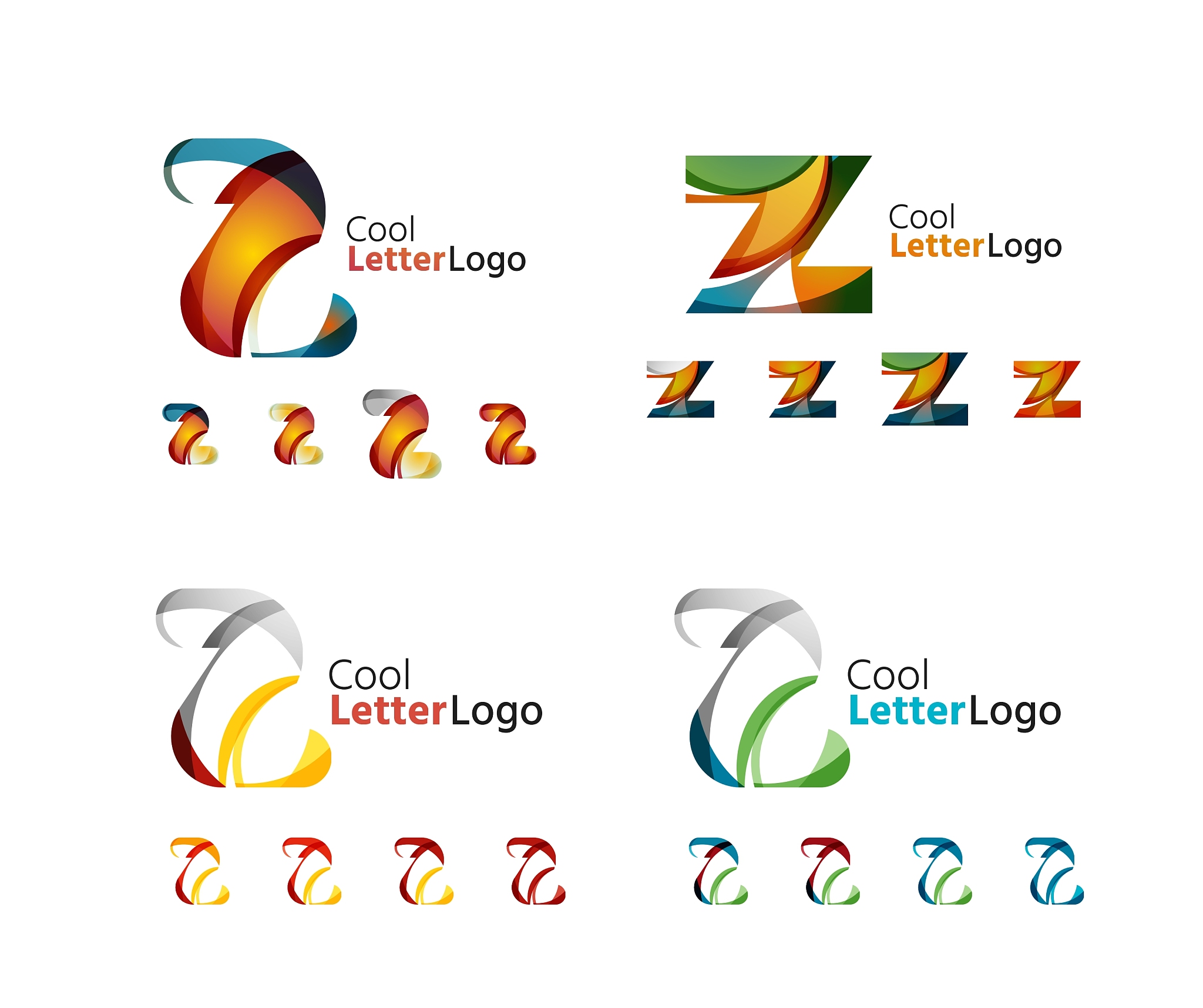 letter business emblem collection