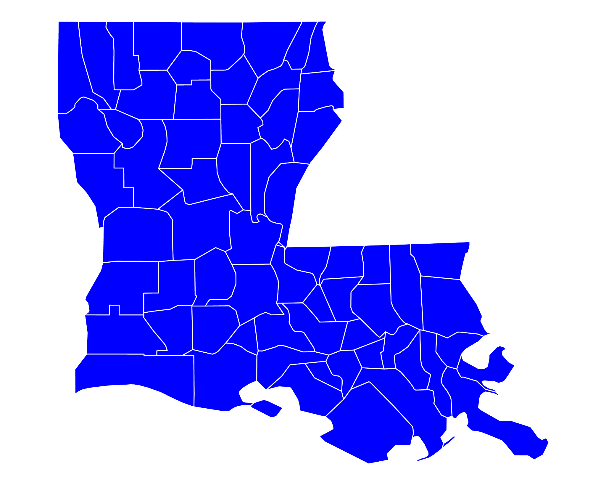 map of louisiana