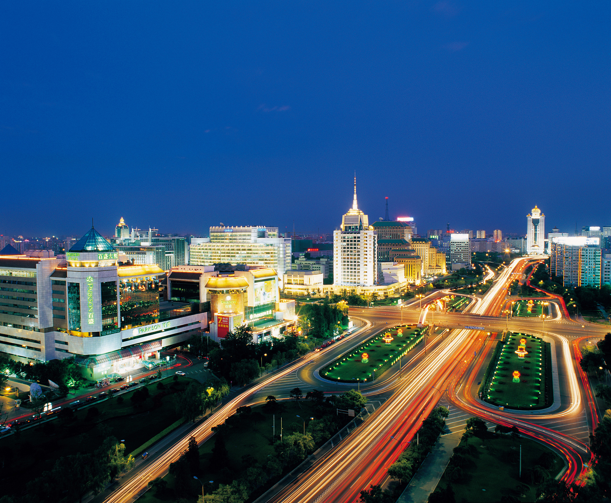 复兴门夜景,北京