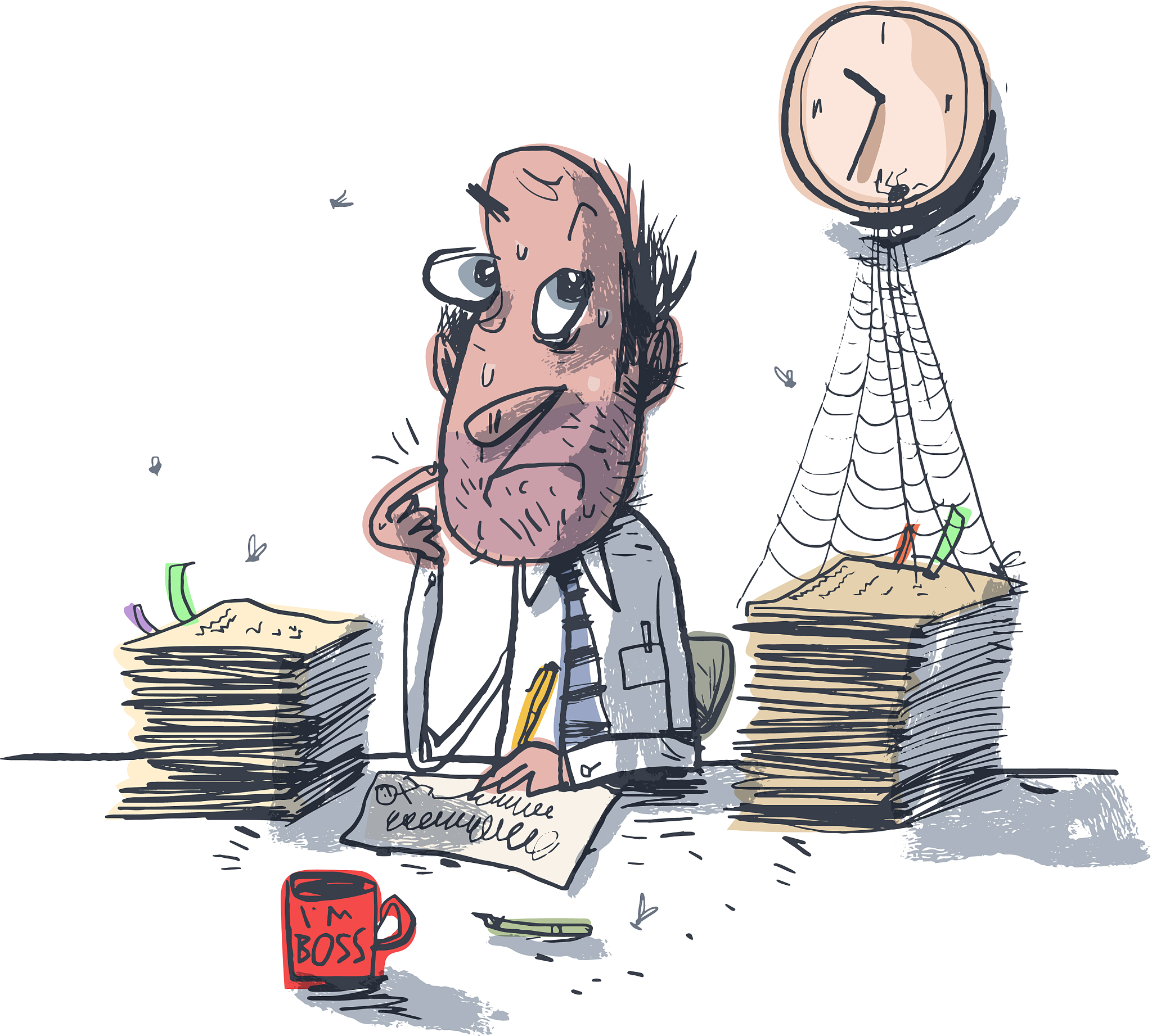 工作特别焦虑工作效率低导致自己总是挠头好几年之前我强迫自己改过来了最近这一个月又开始了改不掉了怎么办