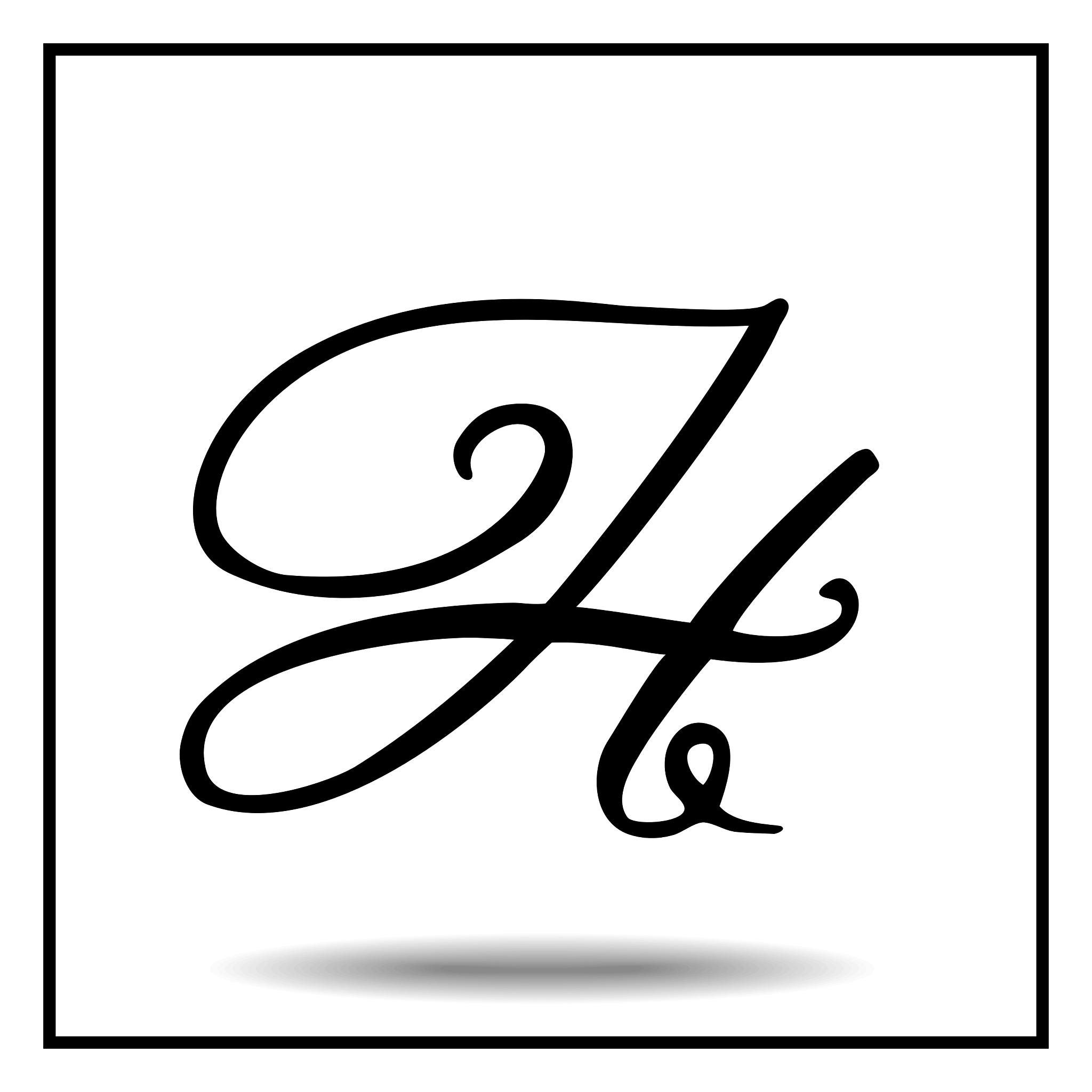 elegant handmade alphabet