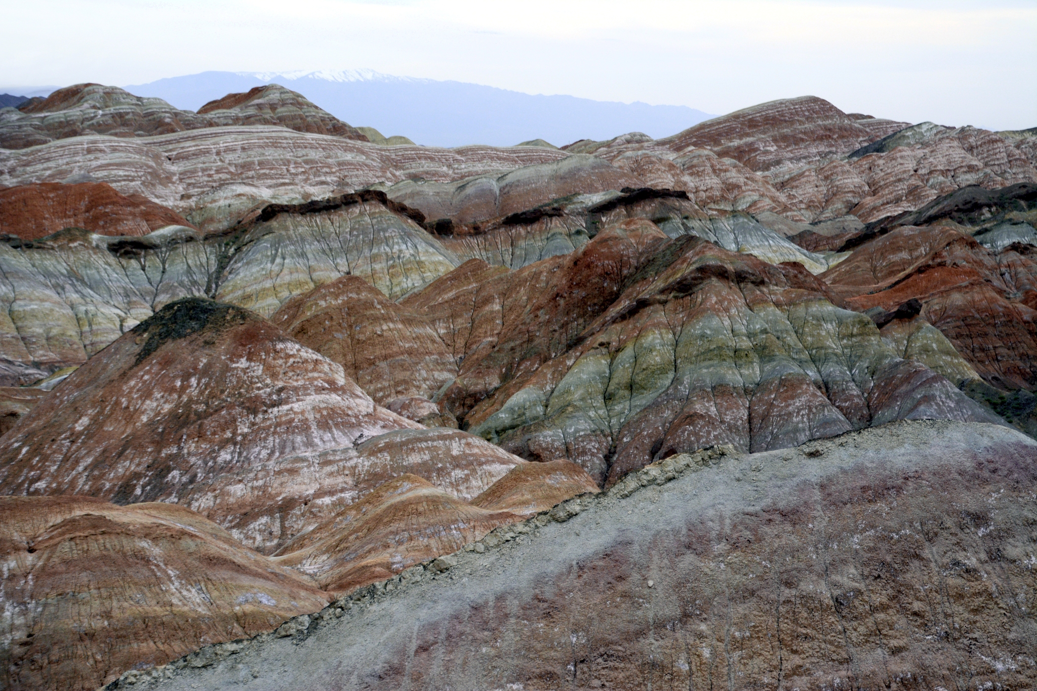 danxia landform geological park, zhangye, gansu, china