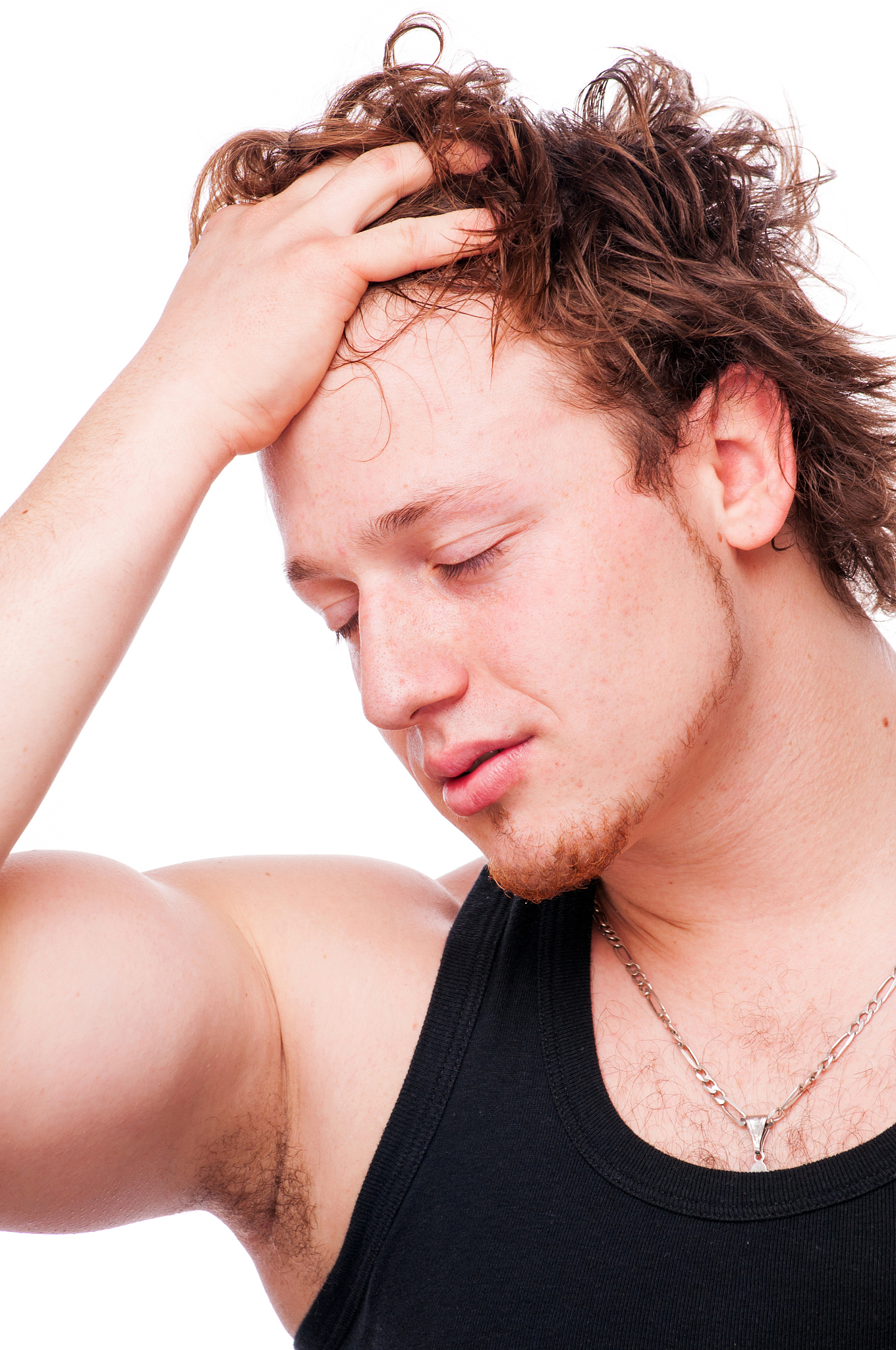 worried young man
