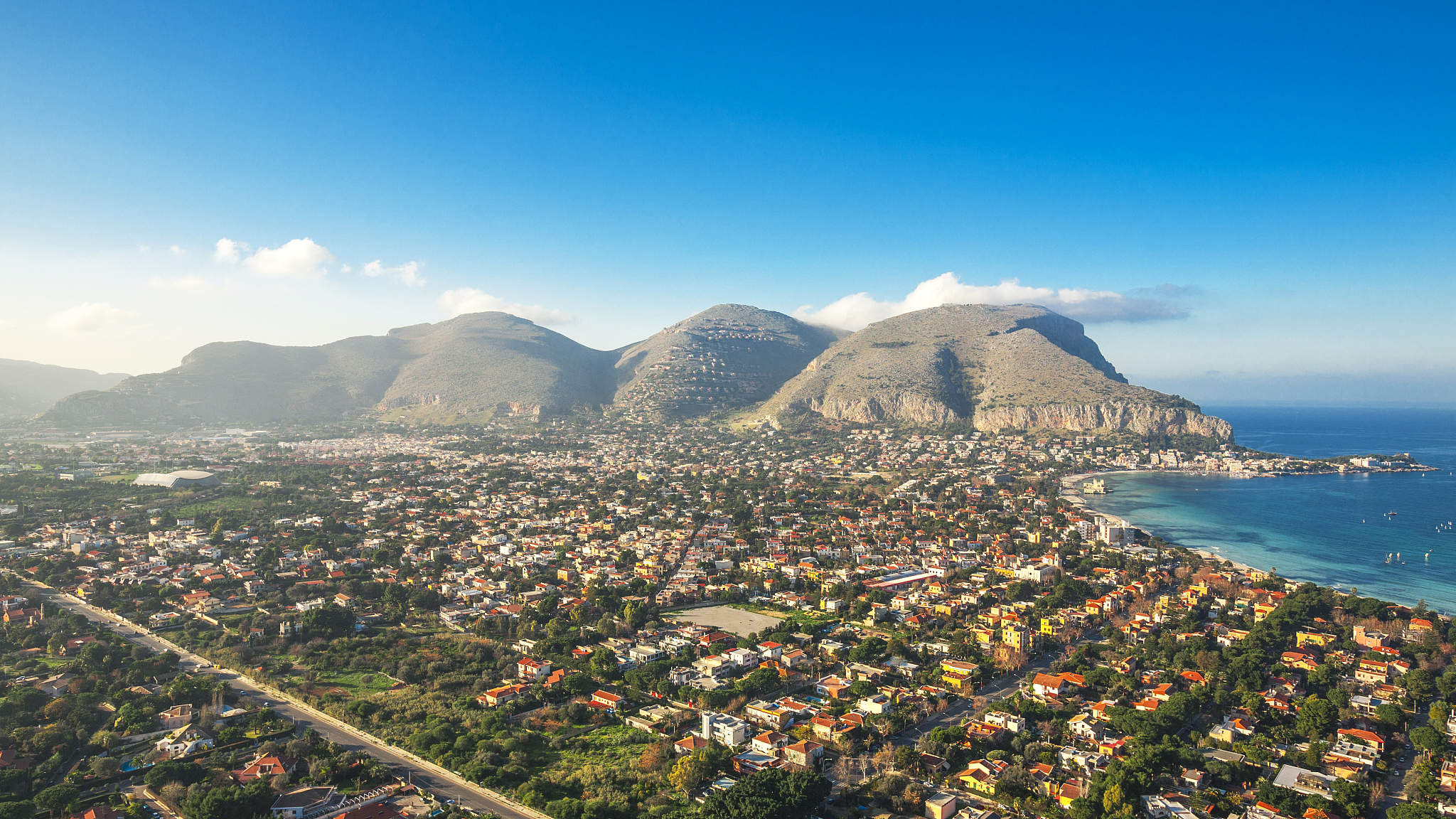 mediterranean view.