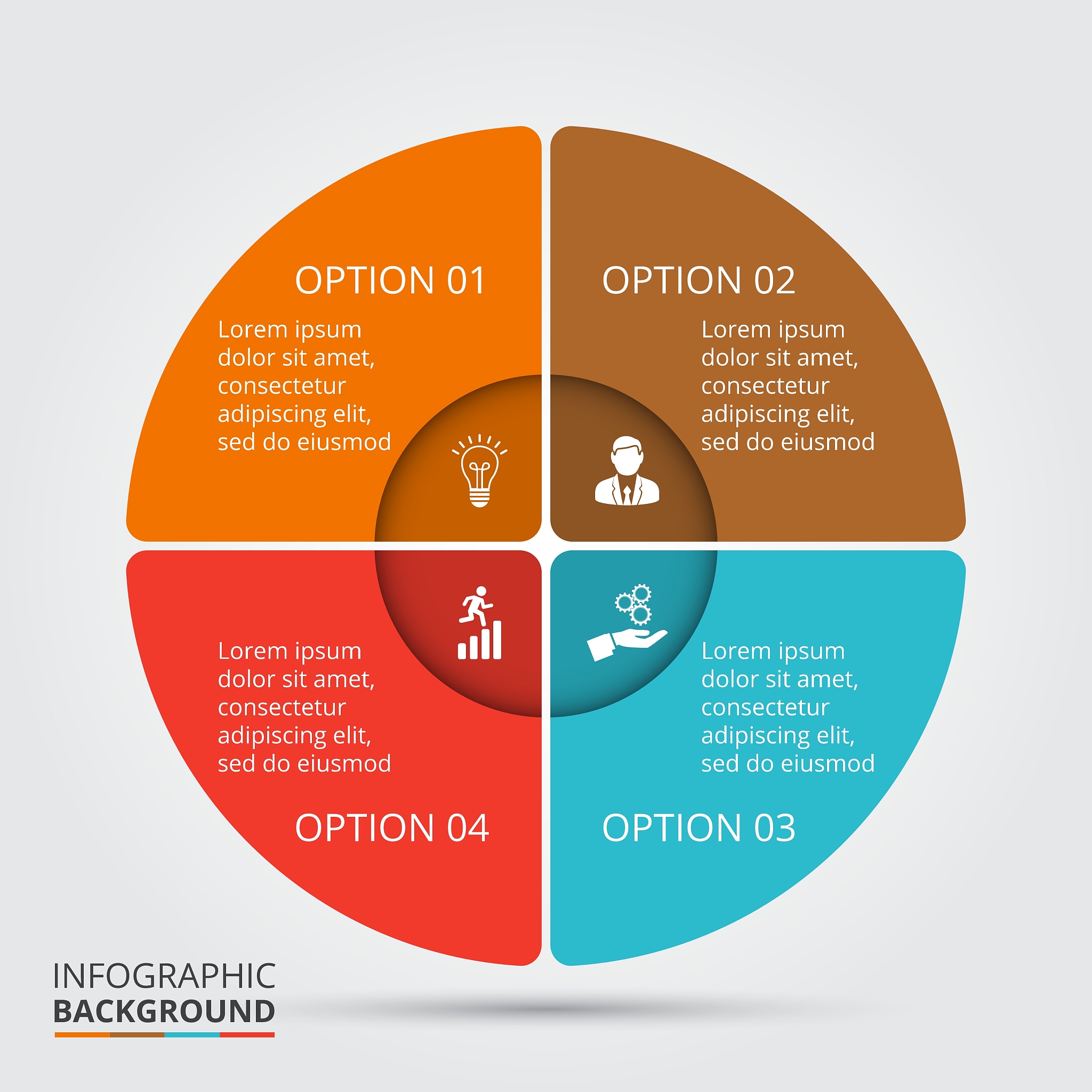circle element for infographic