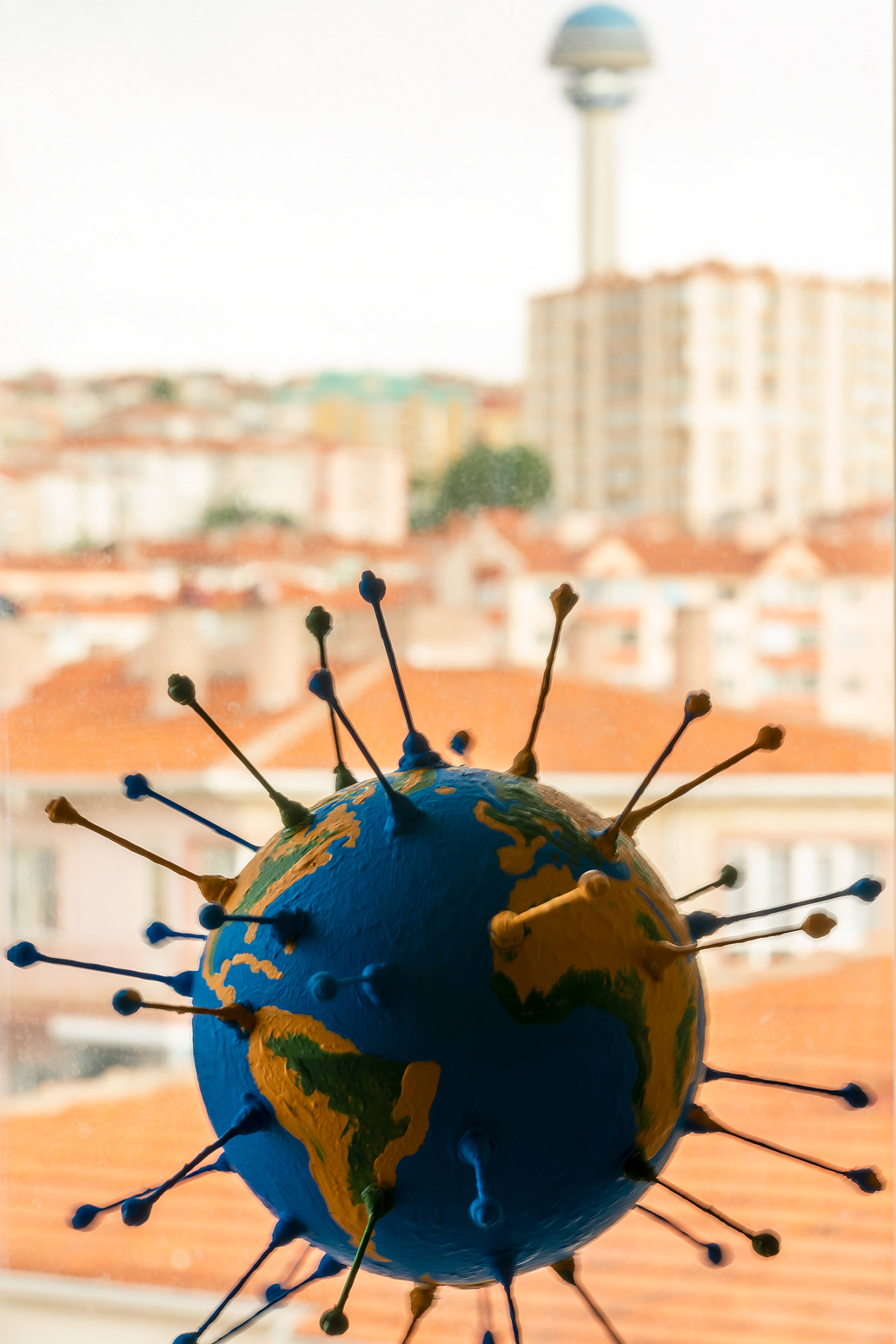 world is restless behind the window at quarantine with atakule -