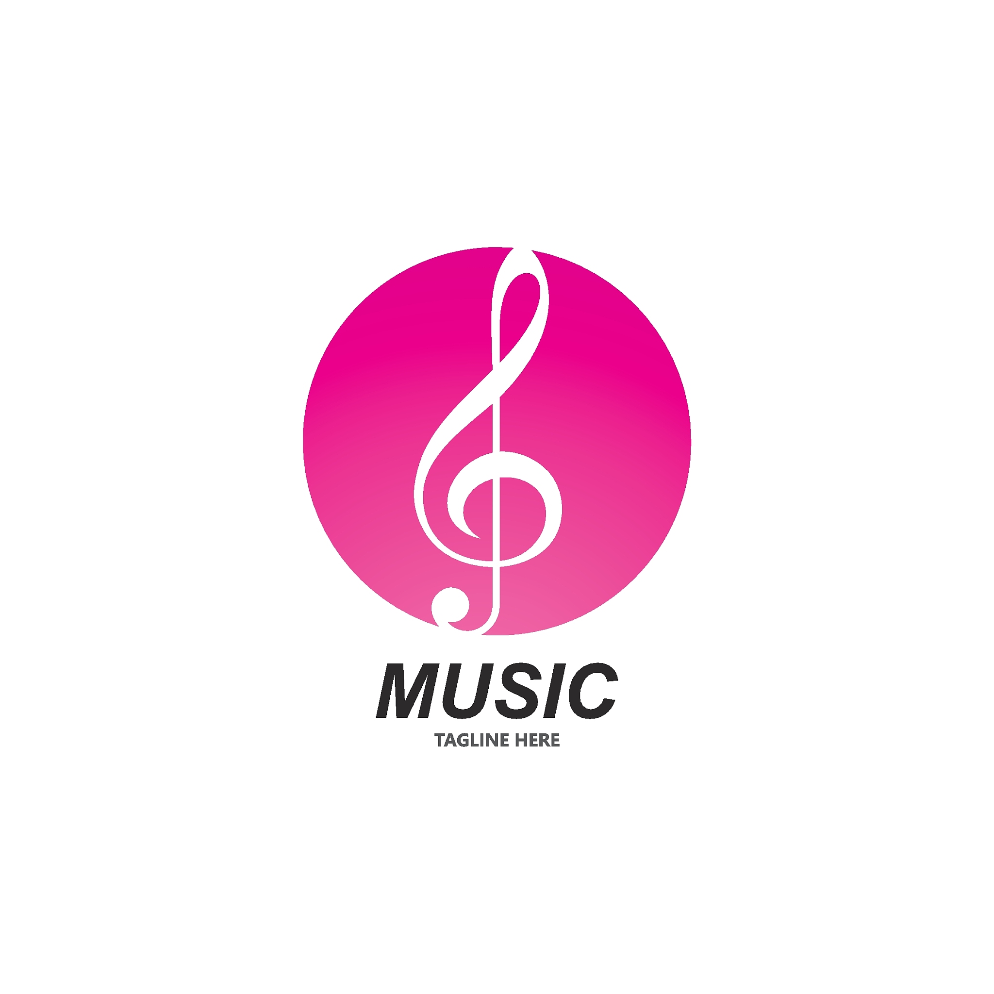 music note vector illustration template