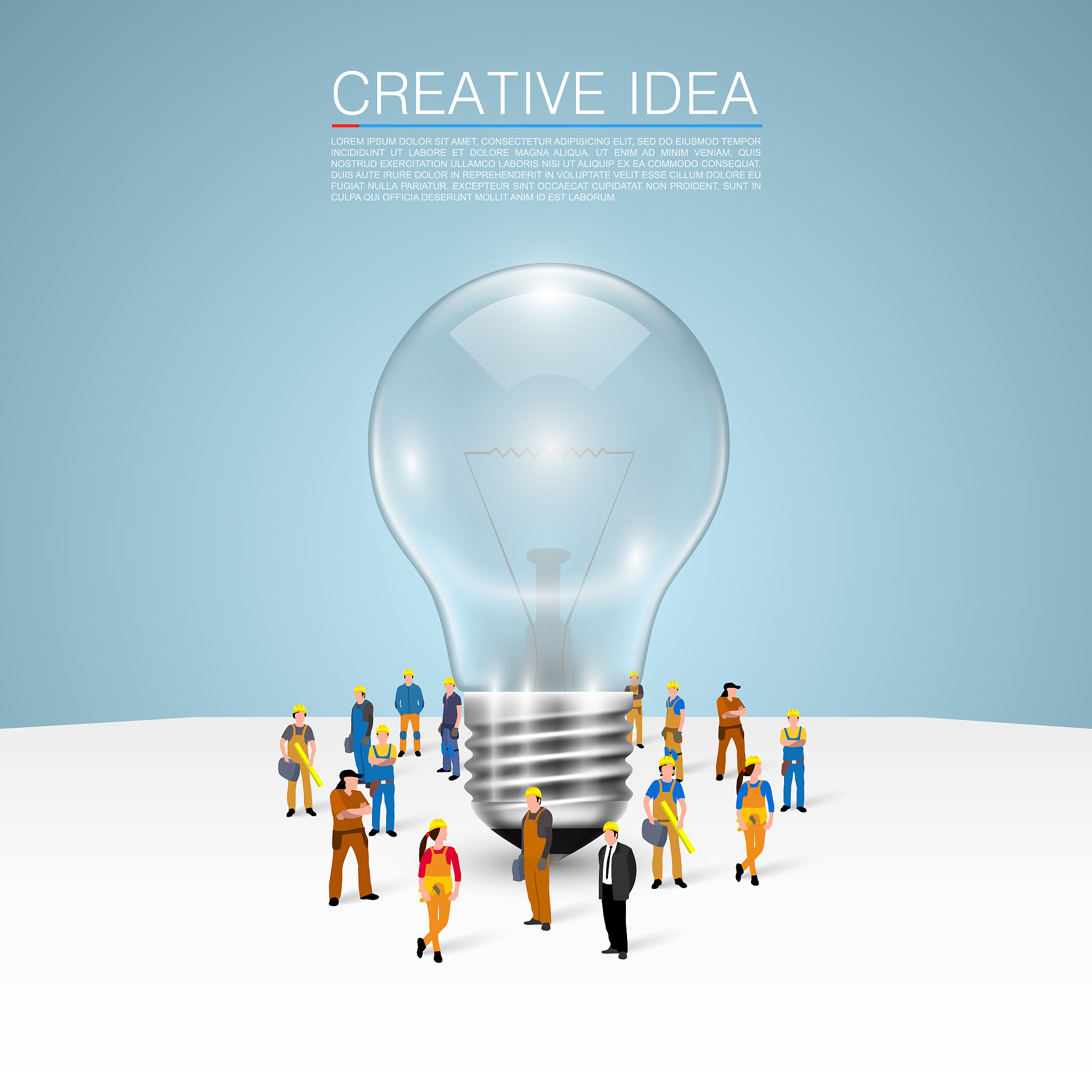 the idea of working
