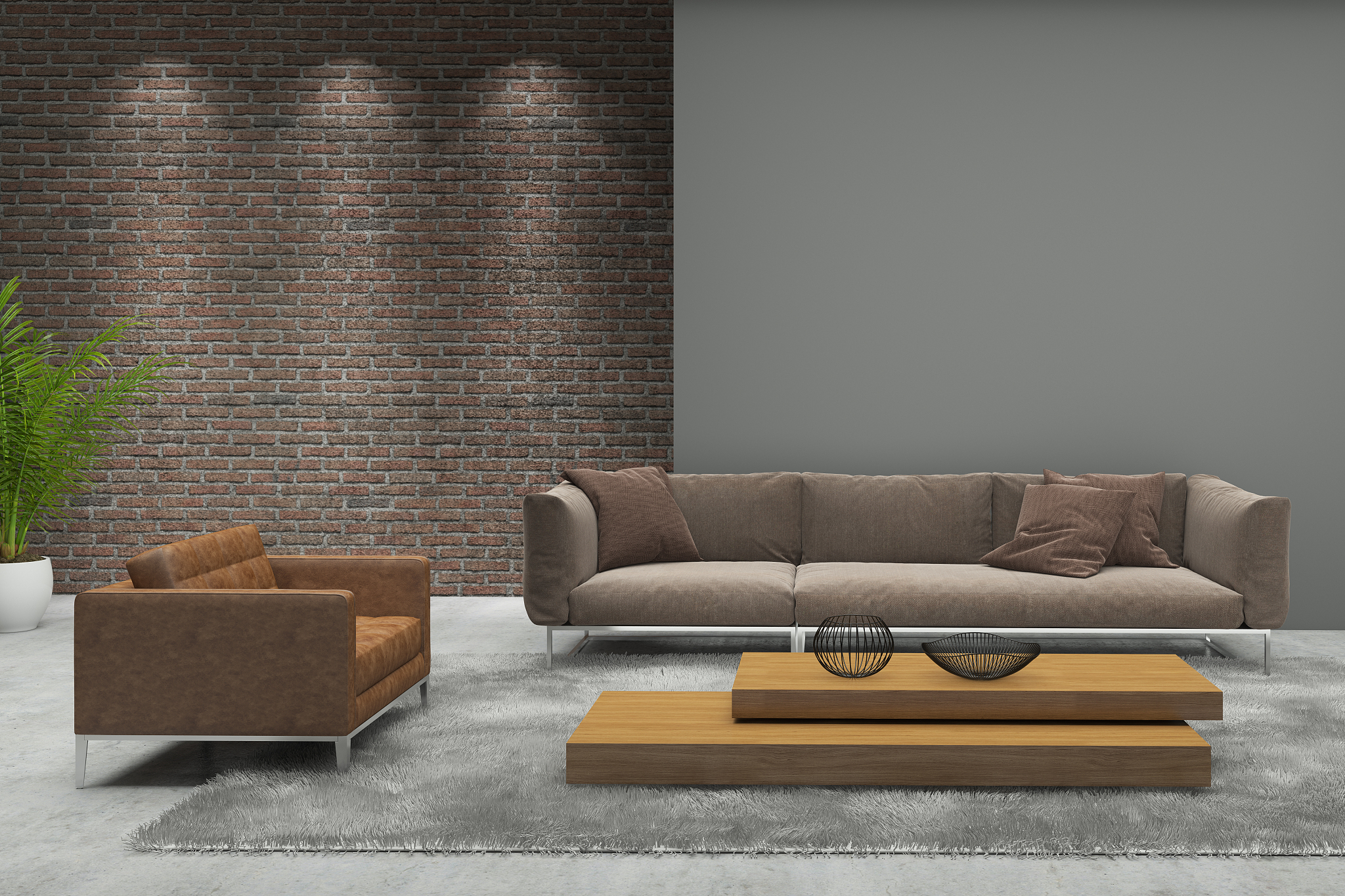 minimalist modern interior living room