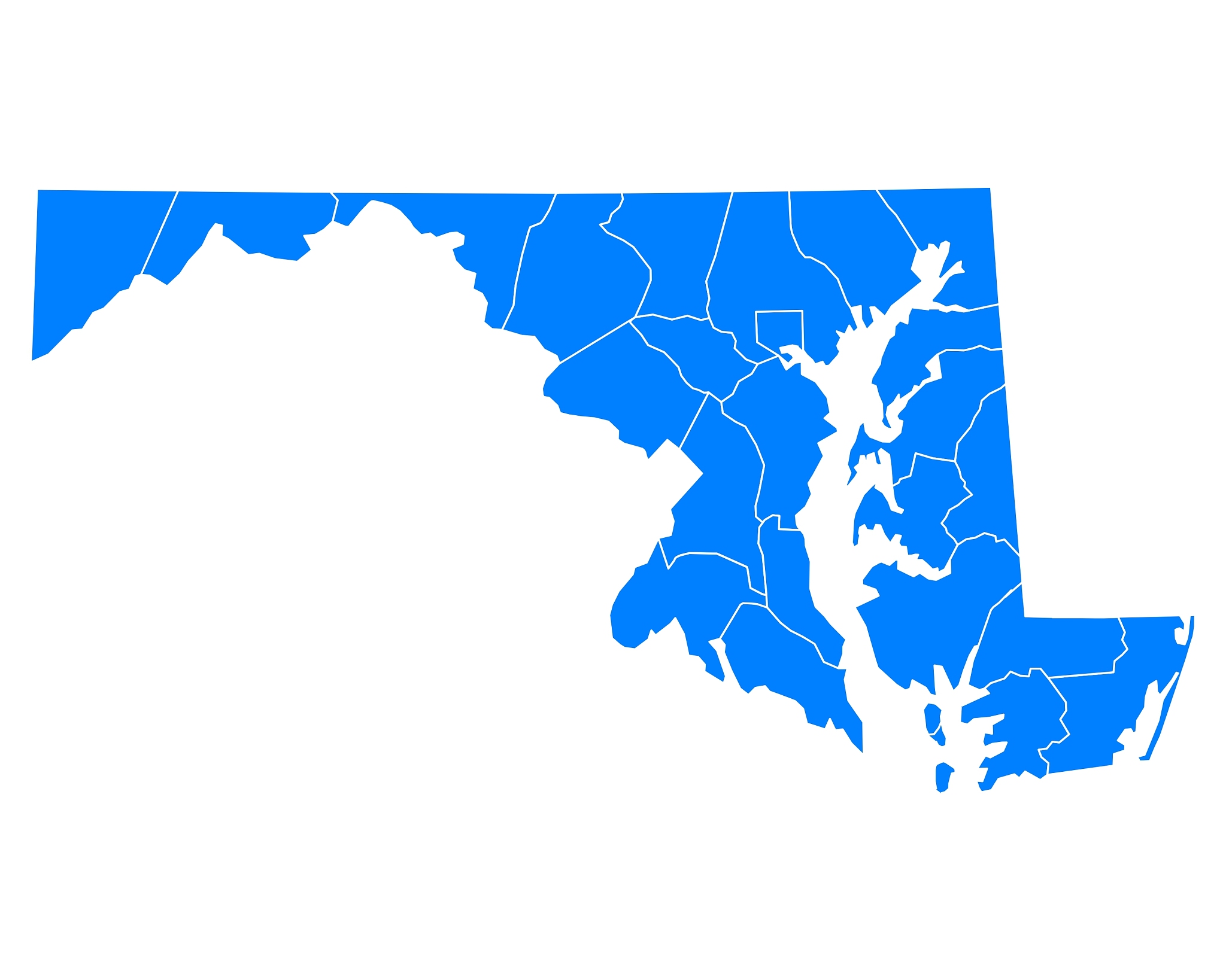 map of maryland