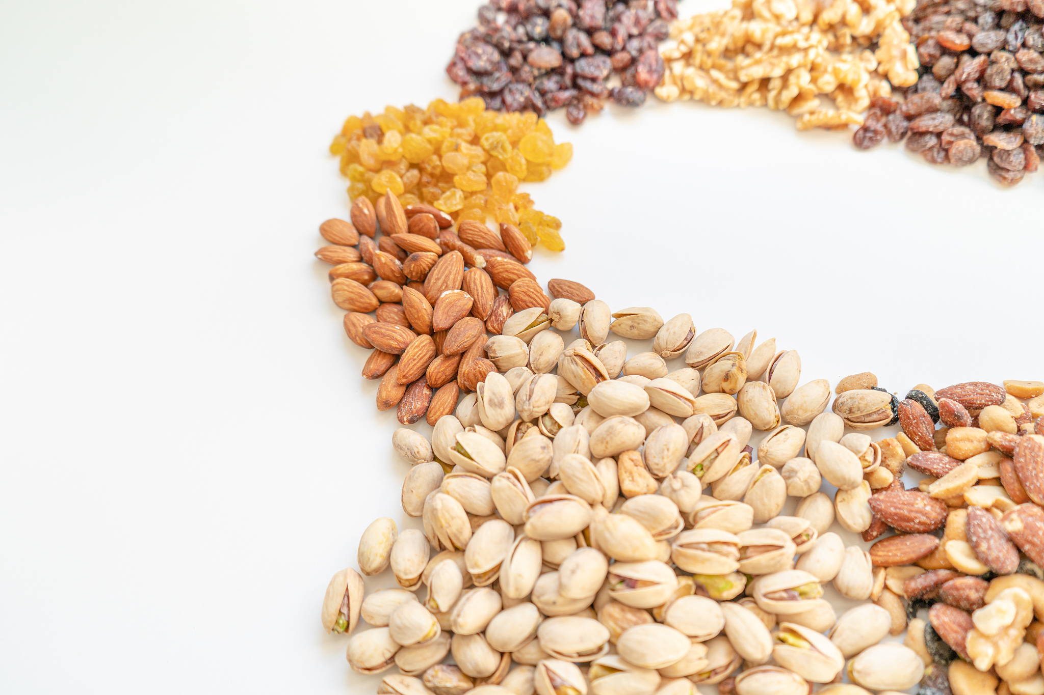 many nuts healthy fat and protein food and snack, ketogenic diet