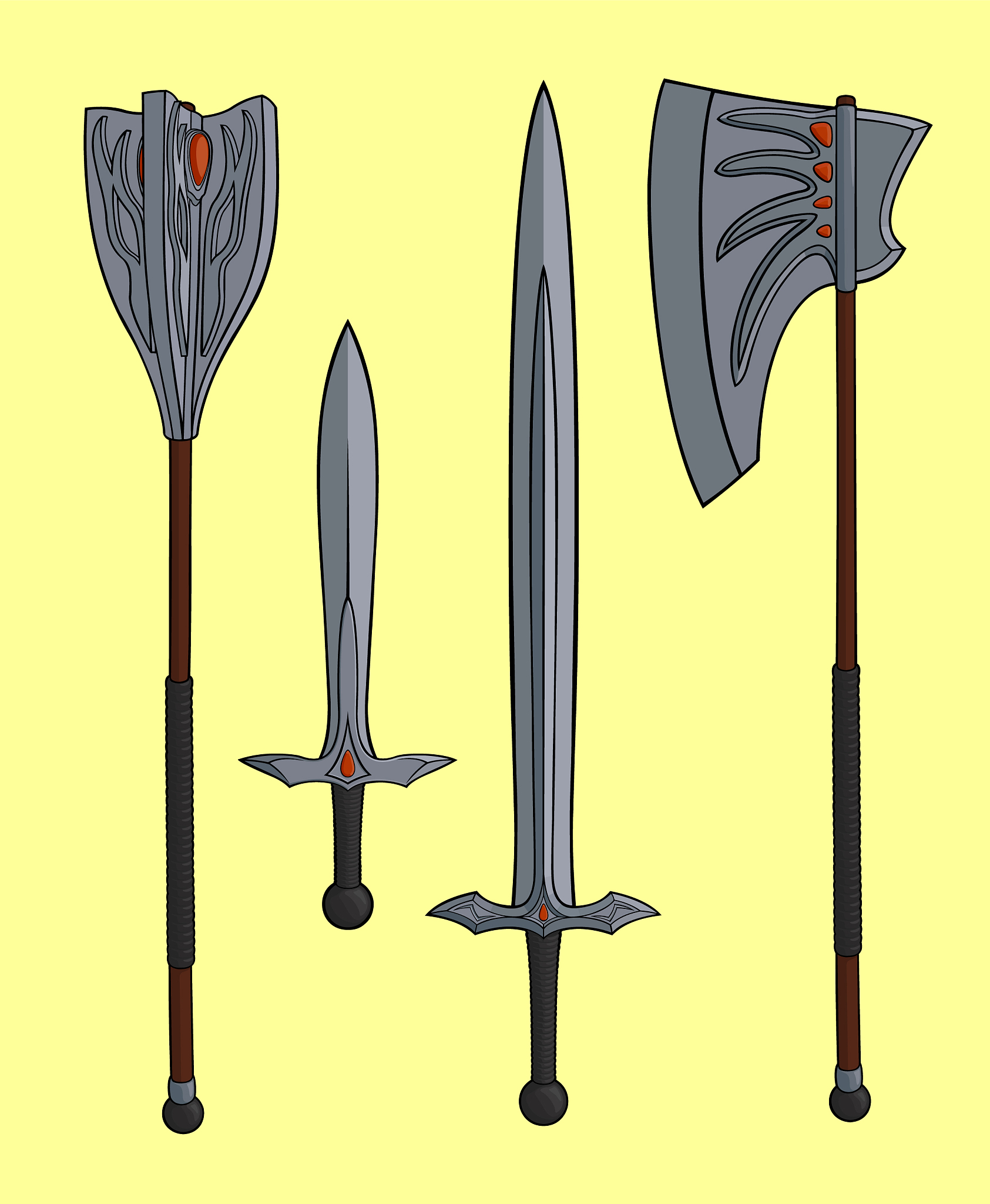 legendary one handed weapons