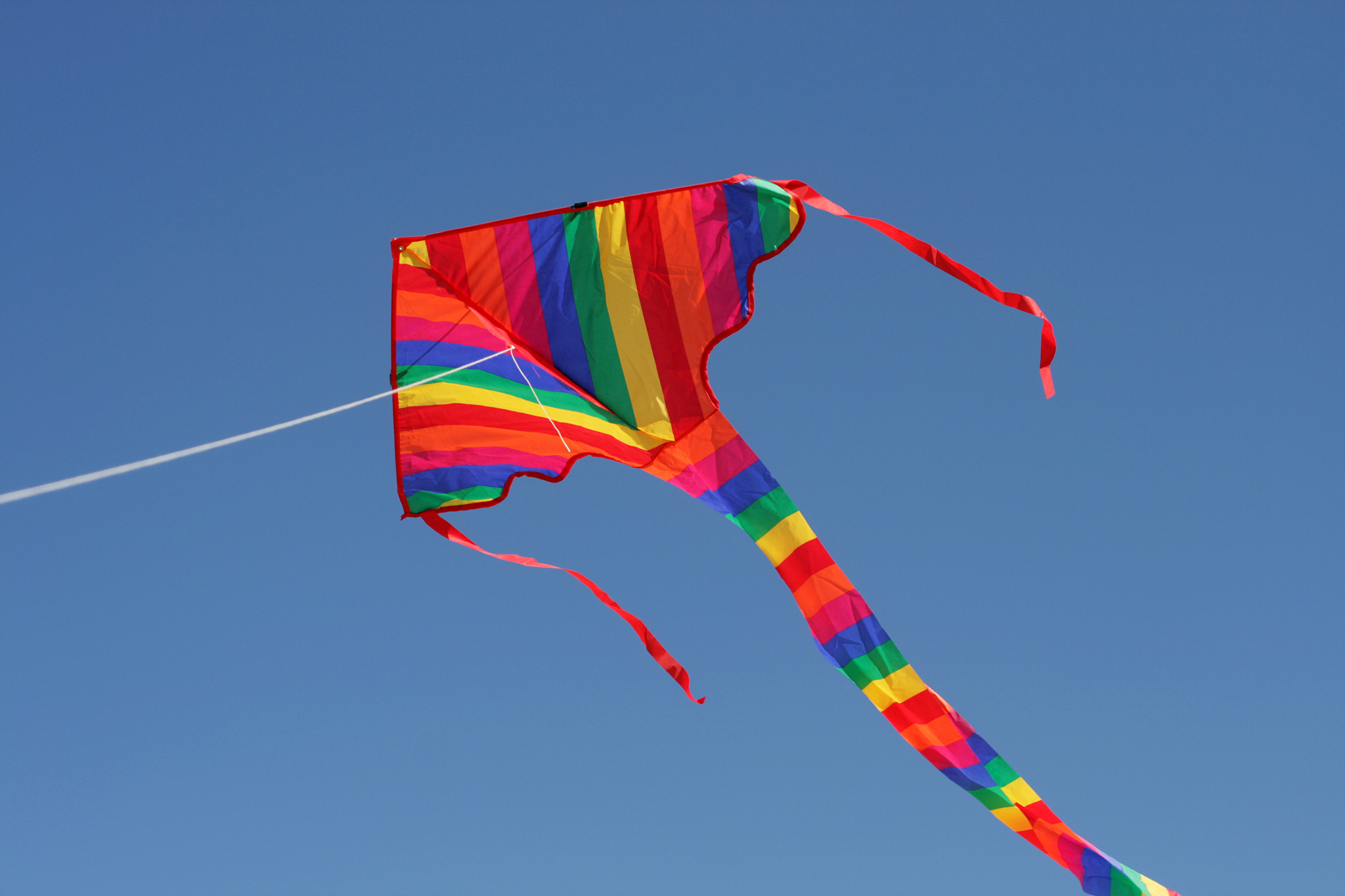 kite on blue