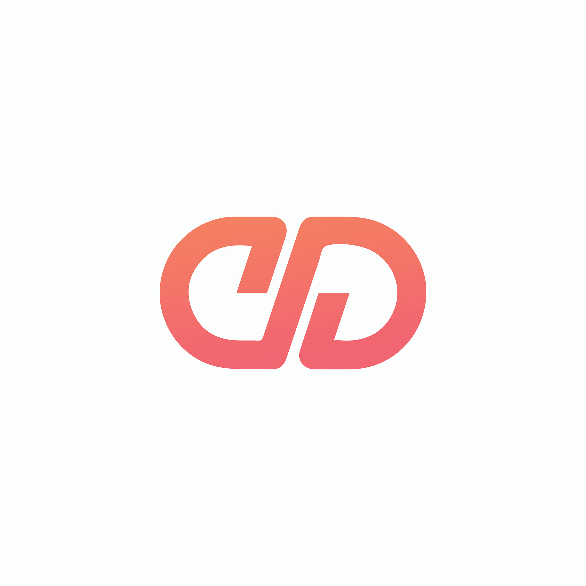 initial logo cd dc letter logo design