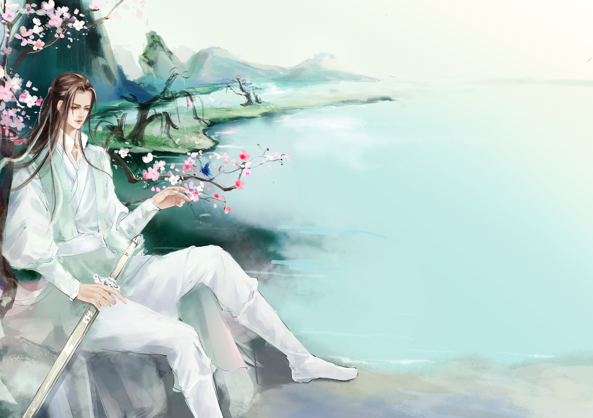 古风情侣伤感语录：相遇却不能相认，心痛难言