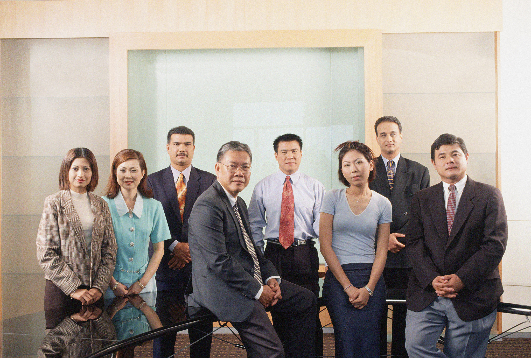 businesspeople posing