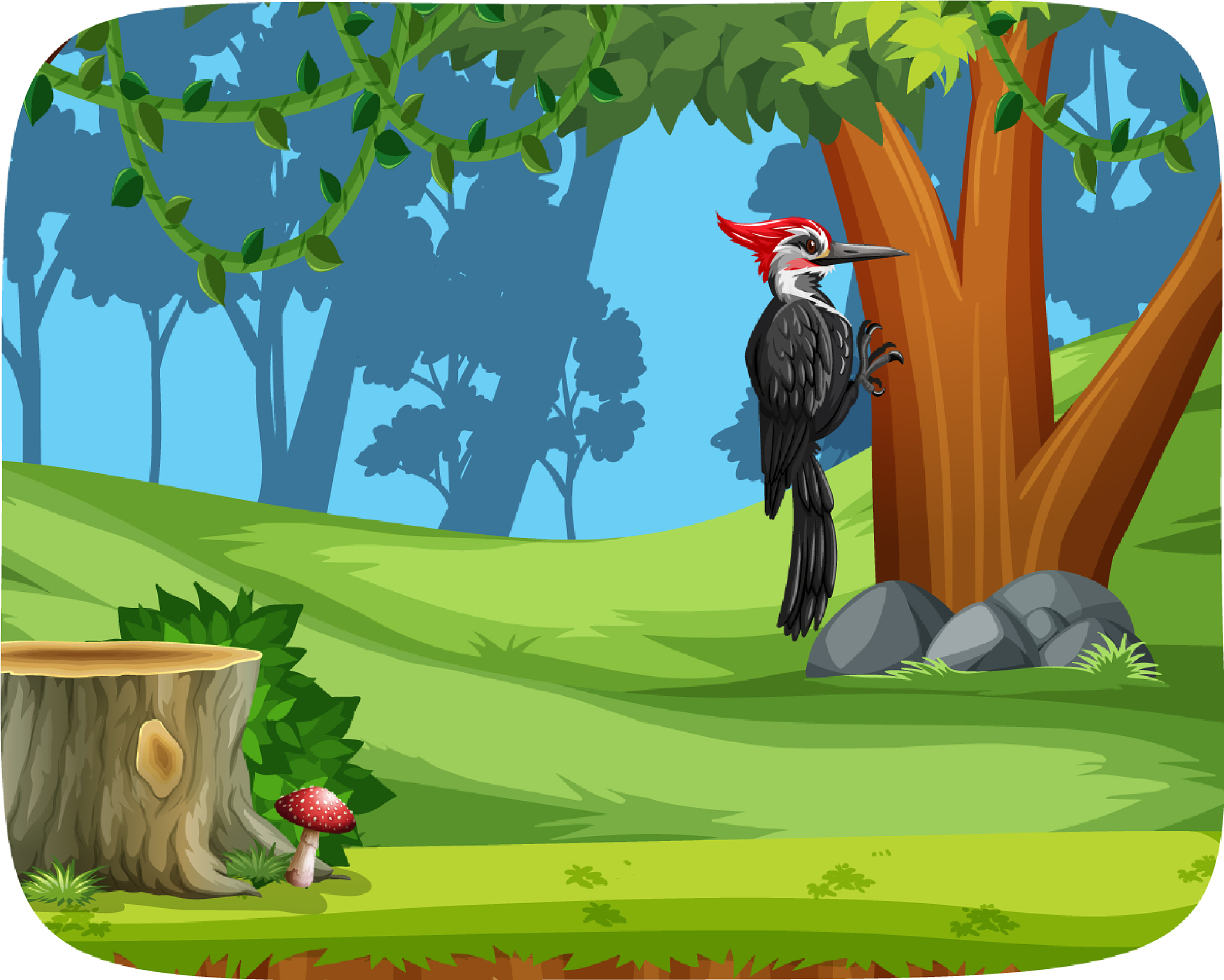 小啄木鸟和它的朋友