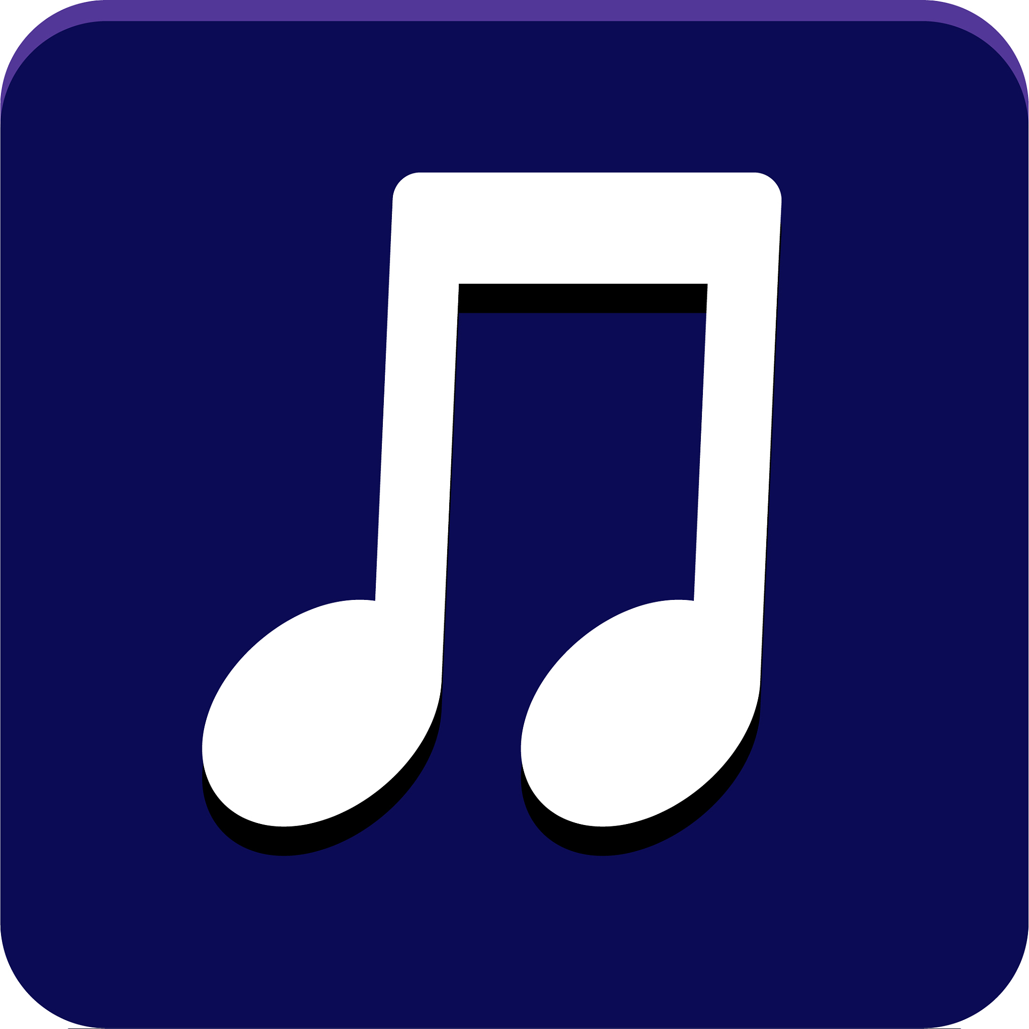 music app button