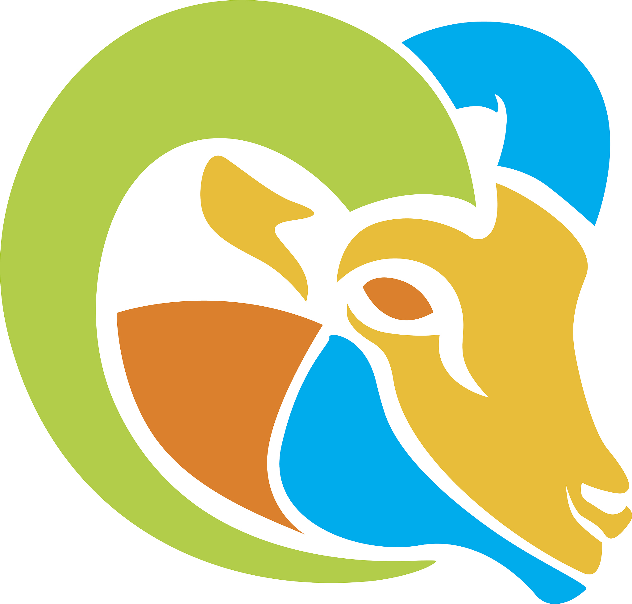 head sheep colors abstract