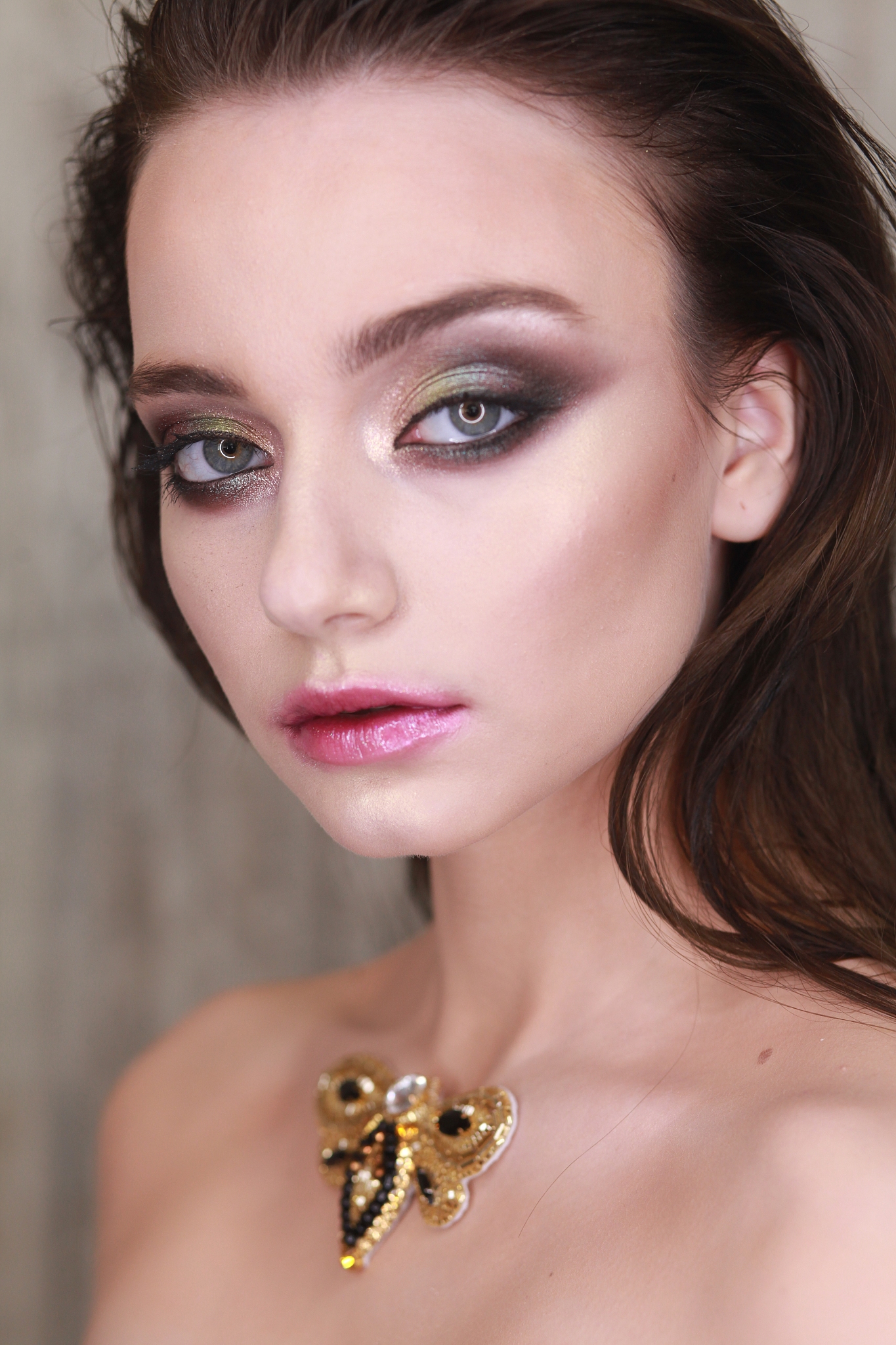 close-up portrait of beautiful woman
