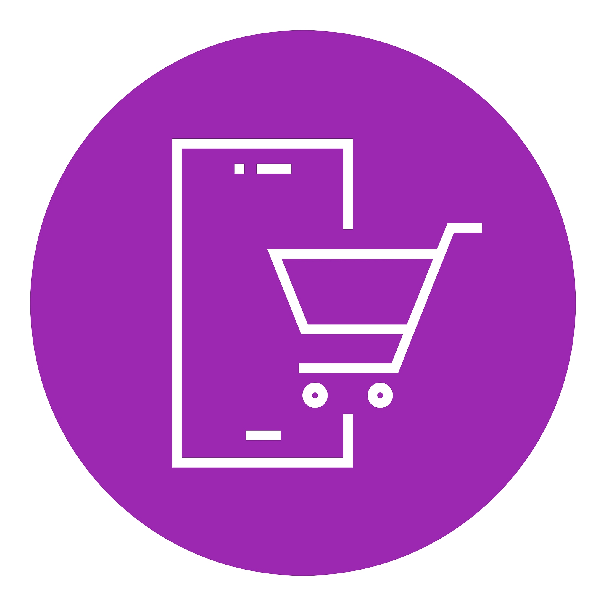 online shopping line icon