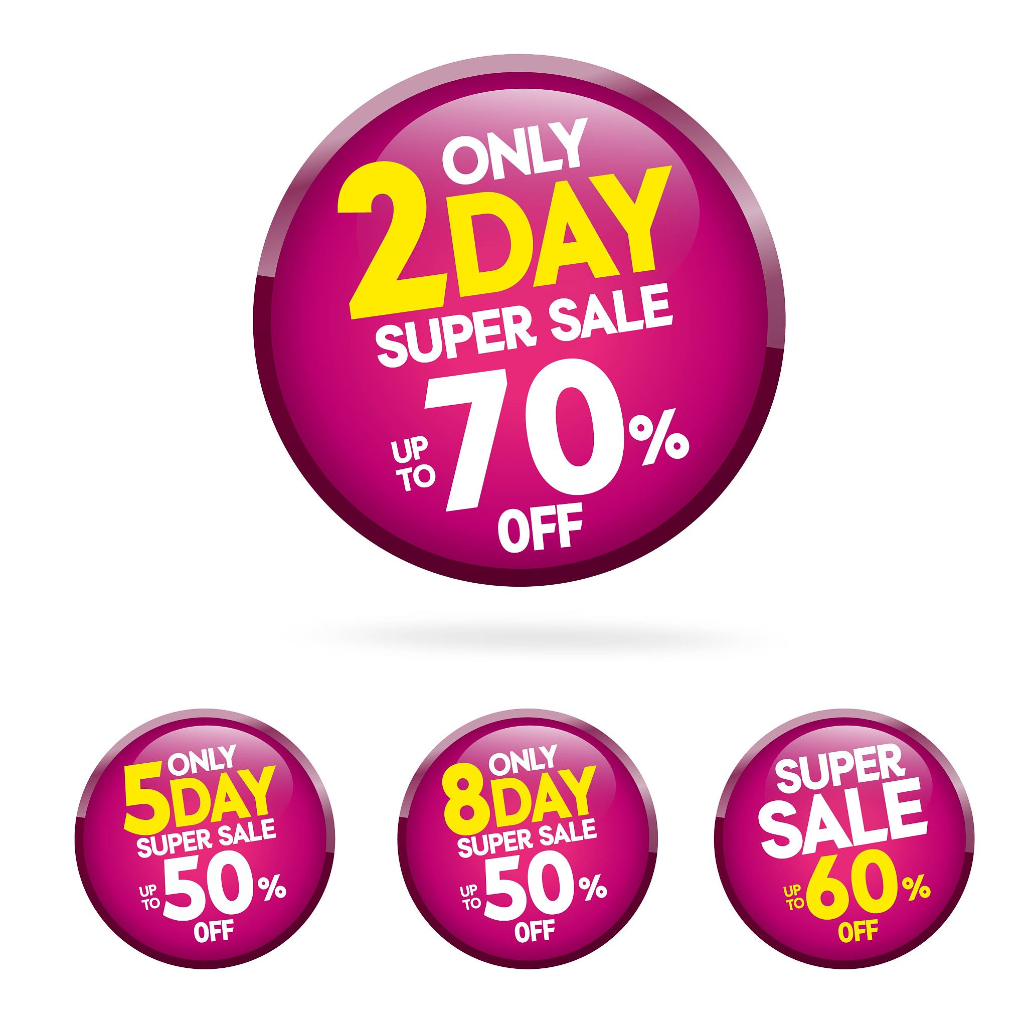 sale and special offer tag, price tags, sales label, banner, vec