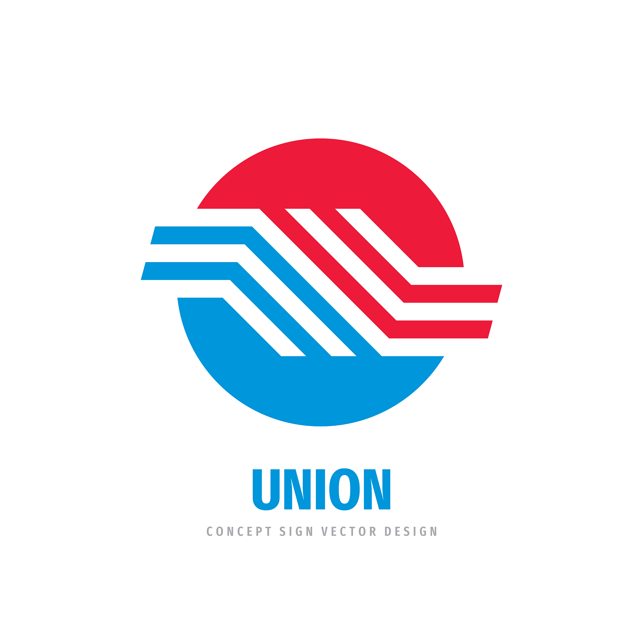 union communication logo concept design